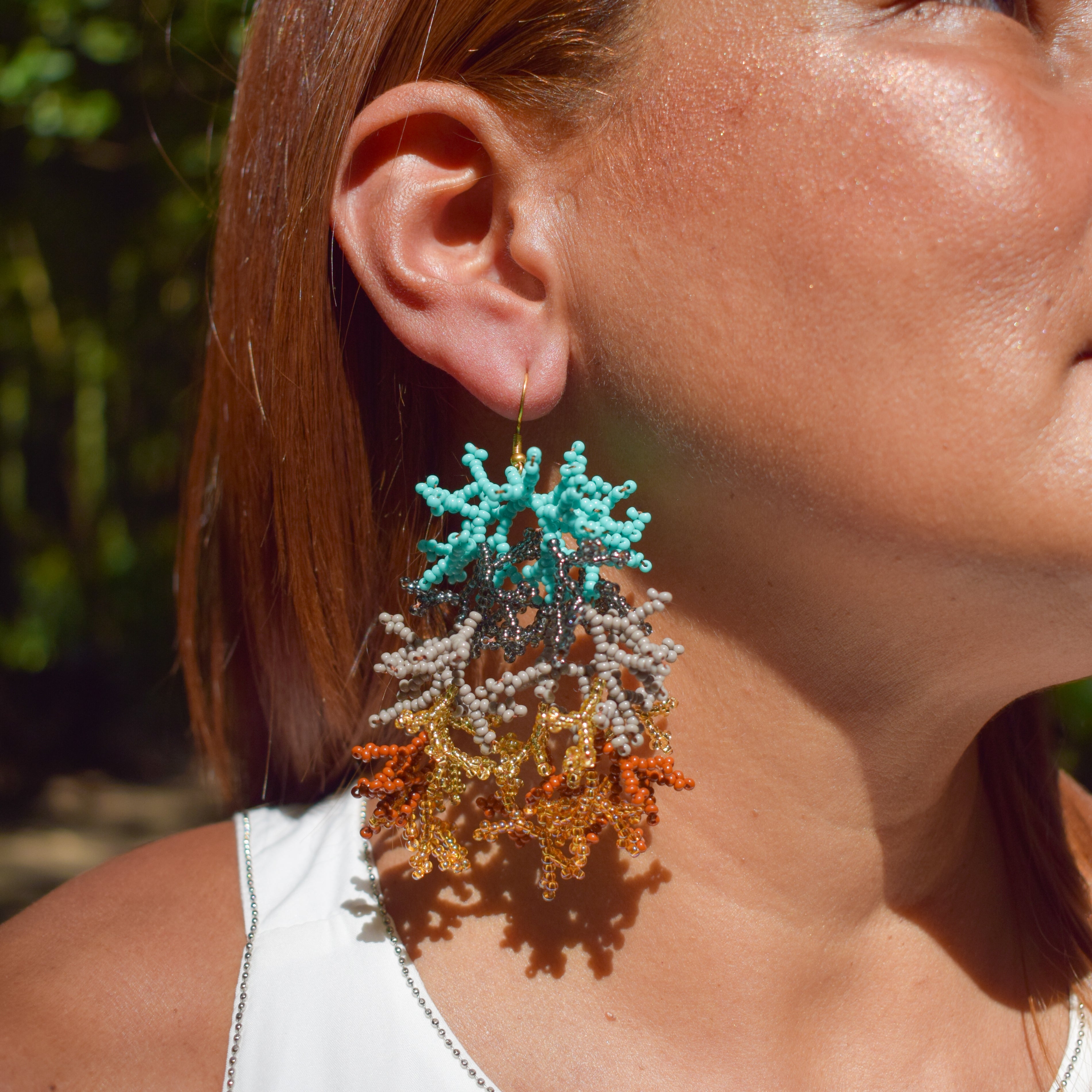 Corals ✻ Inga Beaded Earrings
