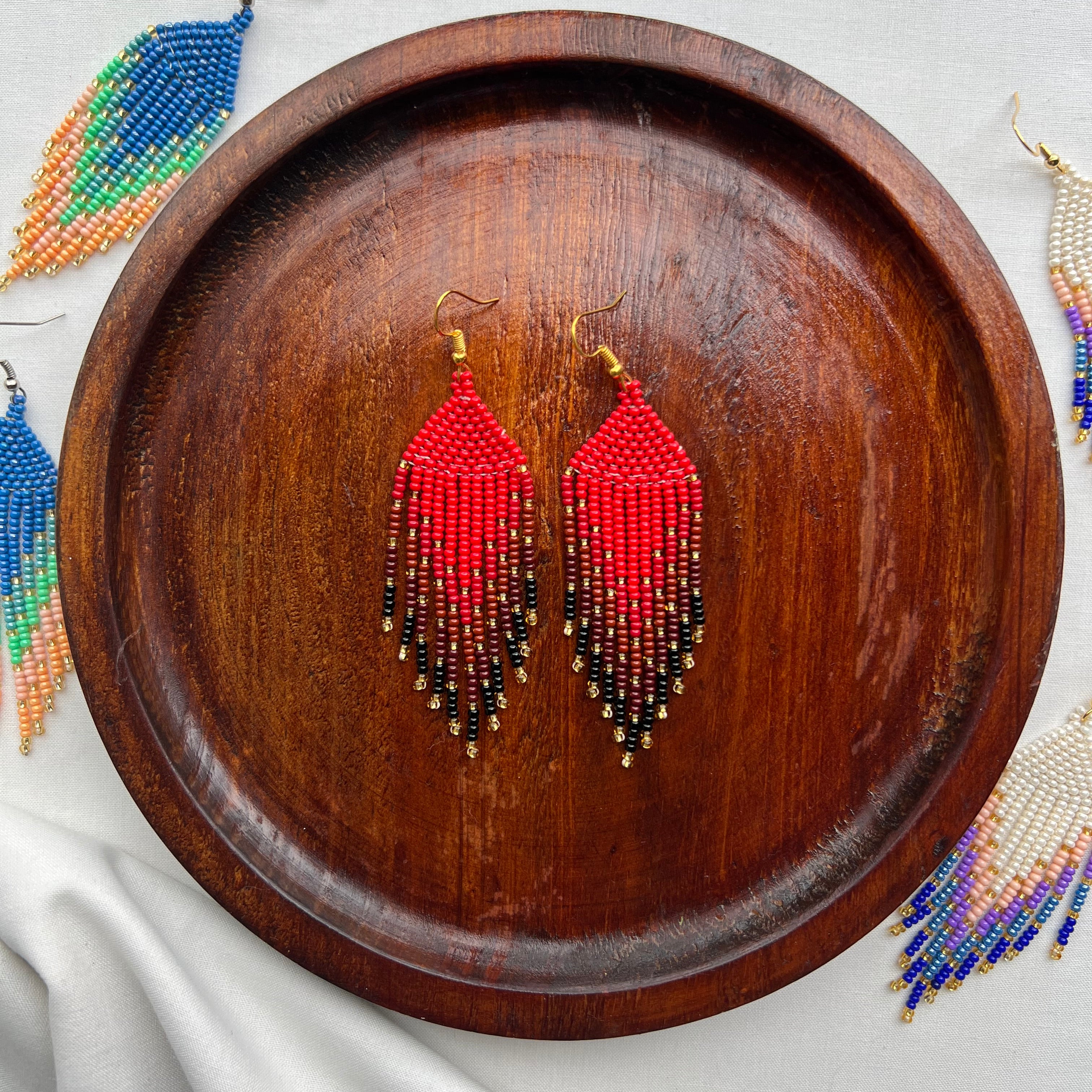 Rays ✻ Misak Beaded Earrings