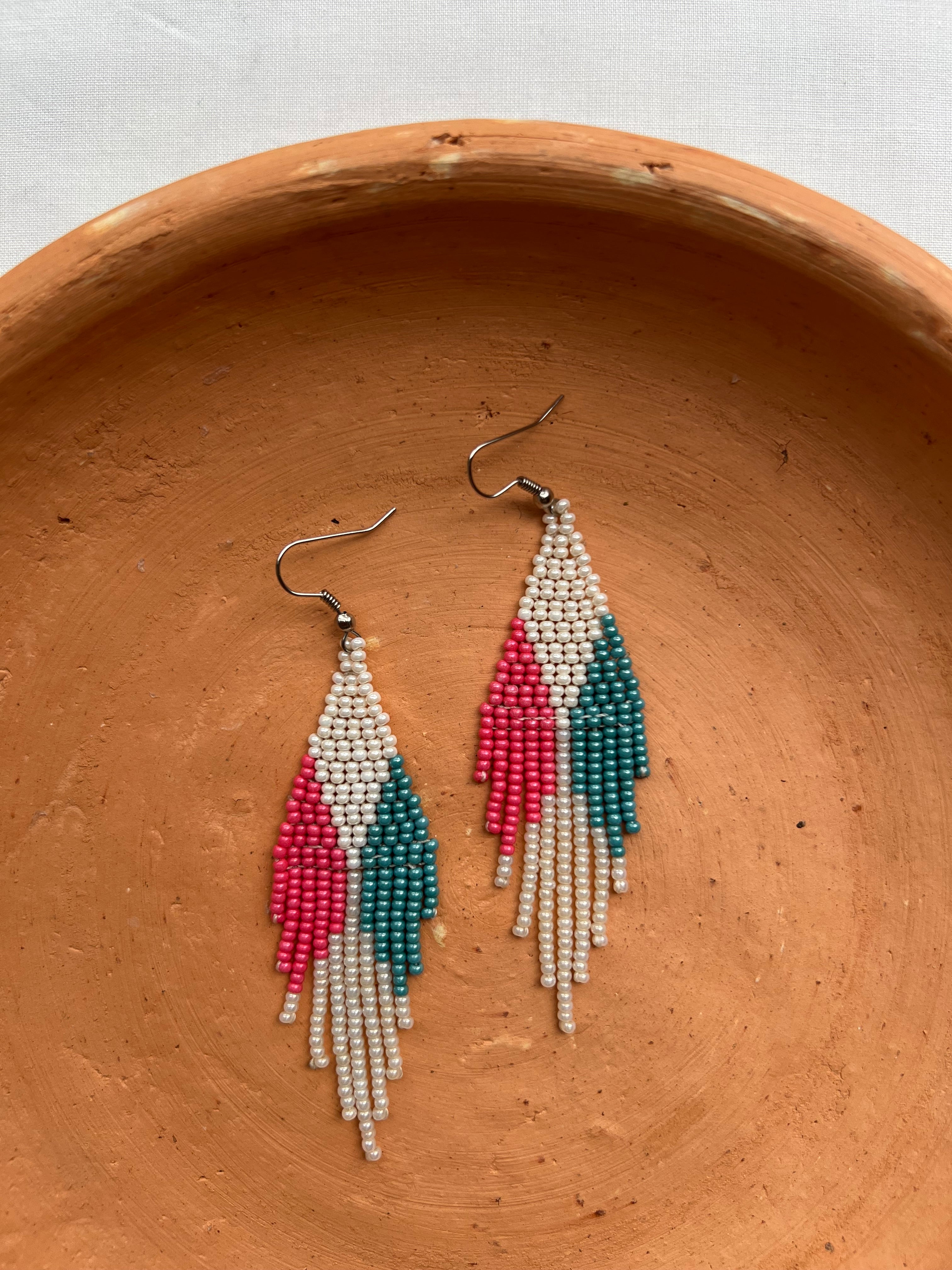 4 Corners ✻ Misak Beaded Earrings