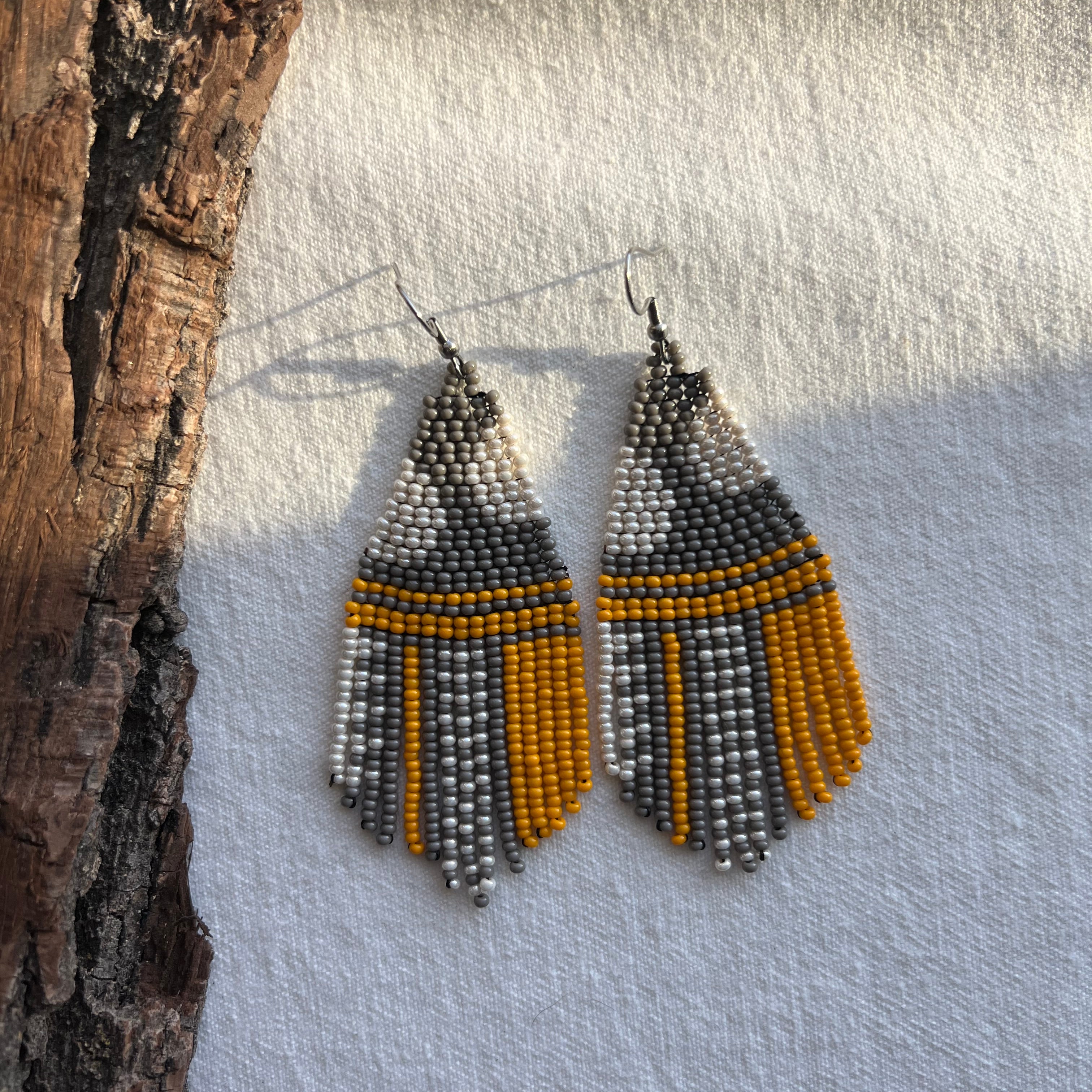 Daffodil ✻ Misak Beaded Earrings