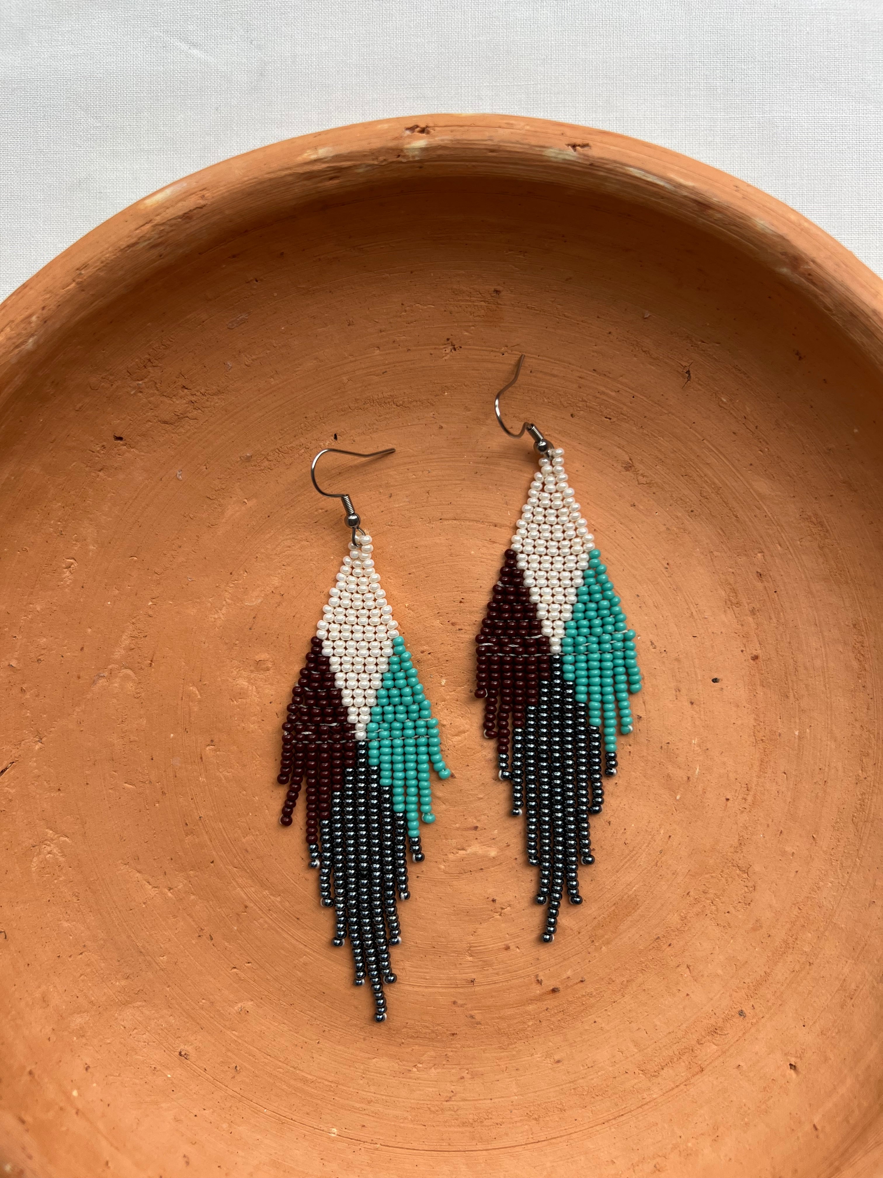 4 Corners ✻ Misak Beaded Earrings