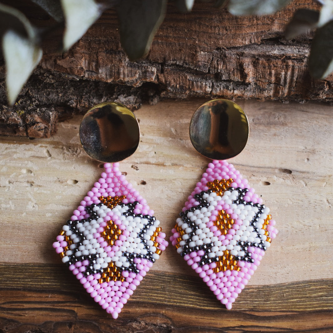 Diamante ✻ Misak Beaded Earrings