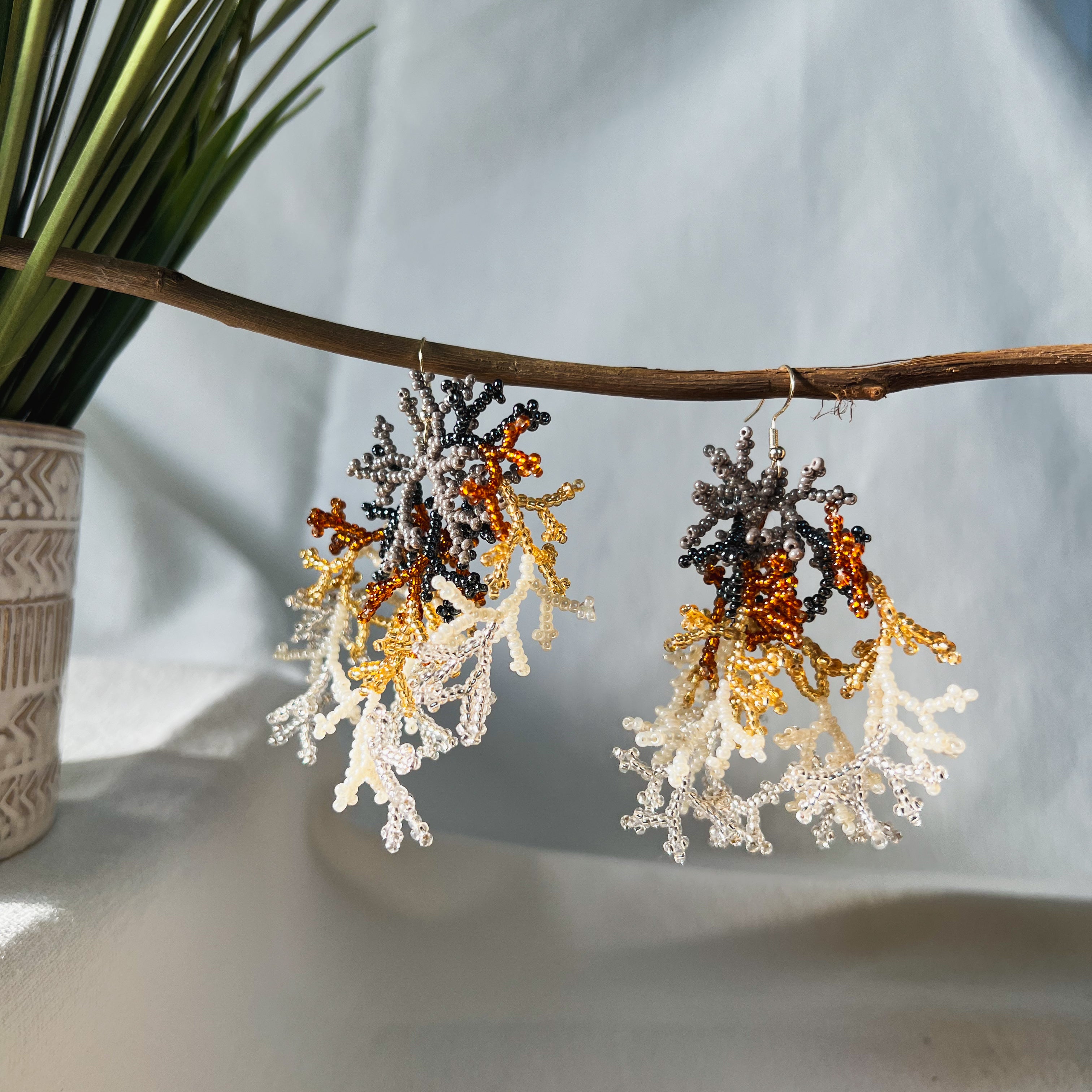 Corals ✻ Inga Beaded Earrings