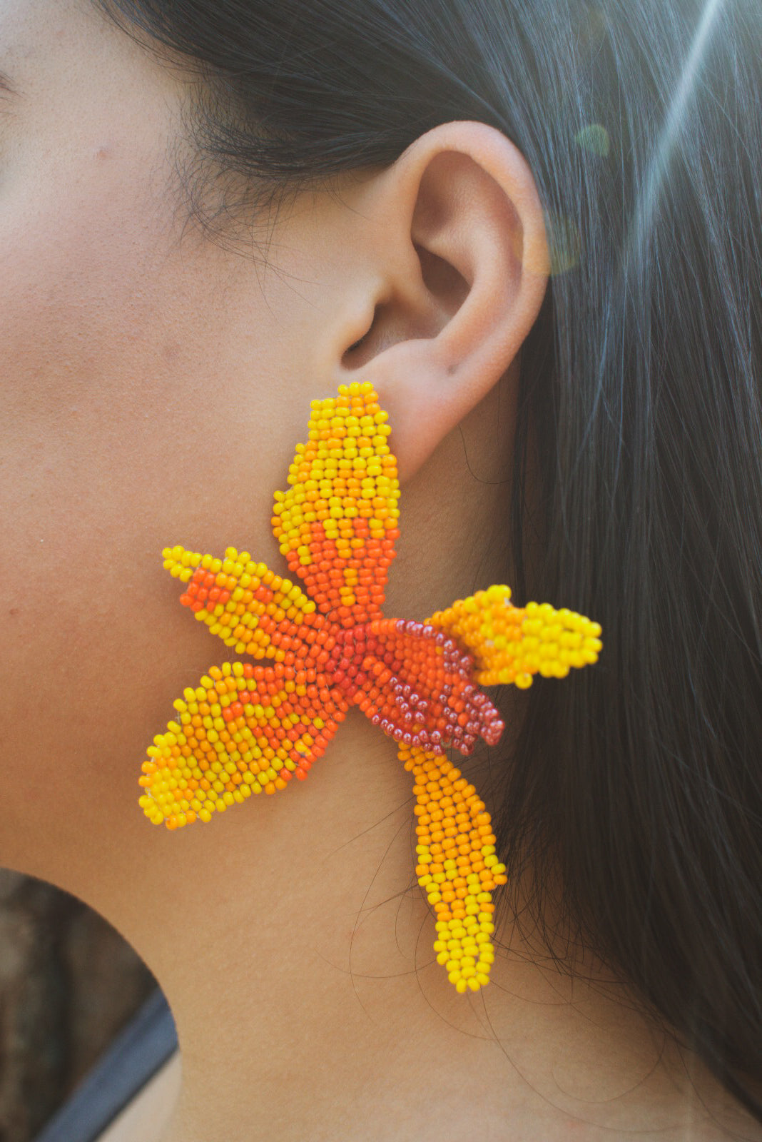 Orquídea ✻ Embera Beaded Earrings