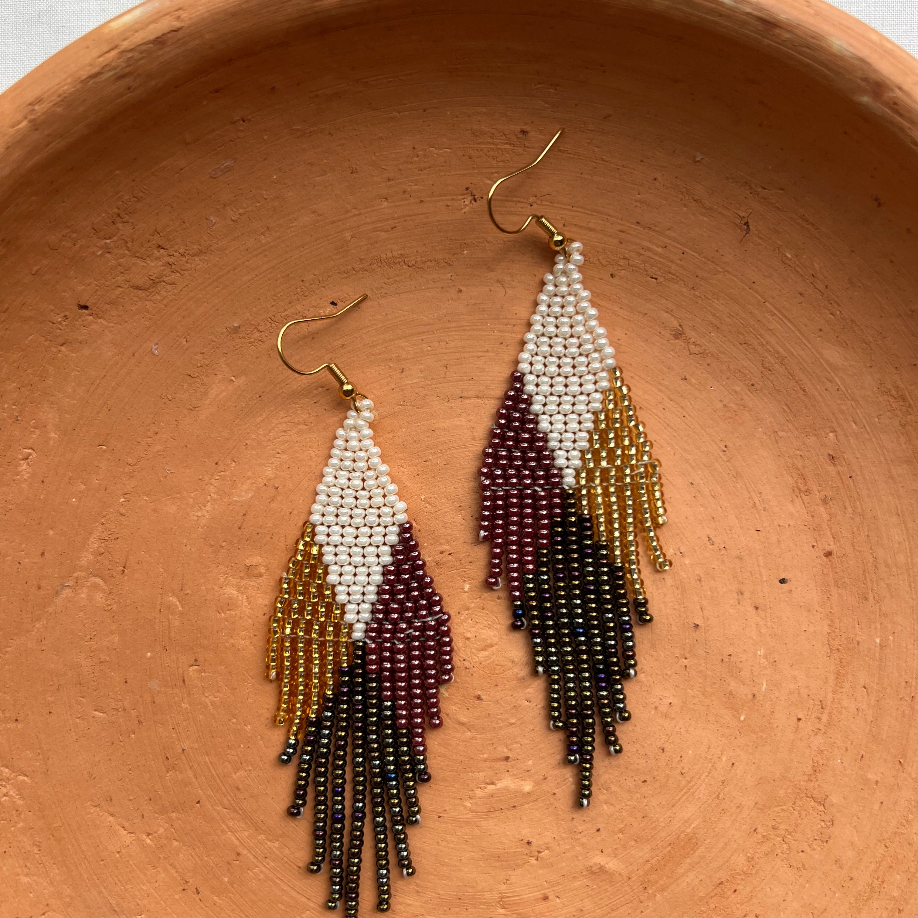 4 Corners  ✻ Misak Beaded Earrings
