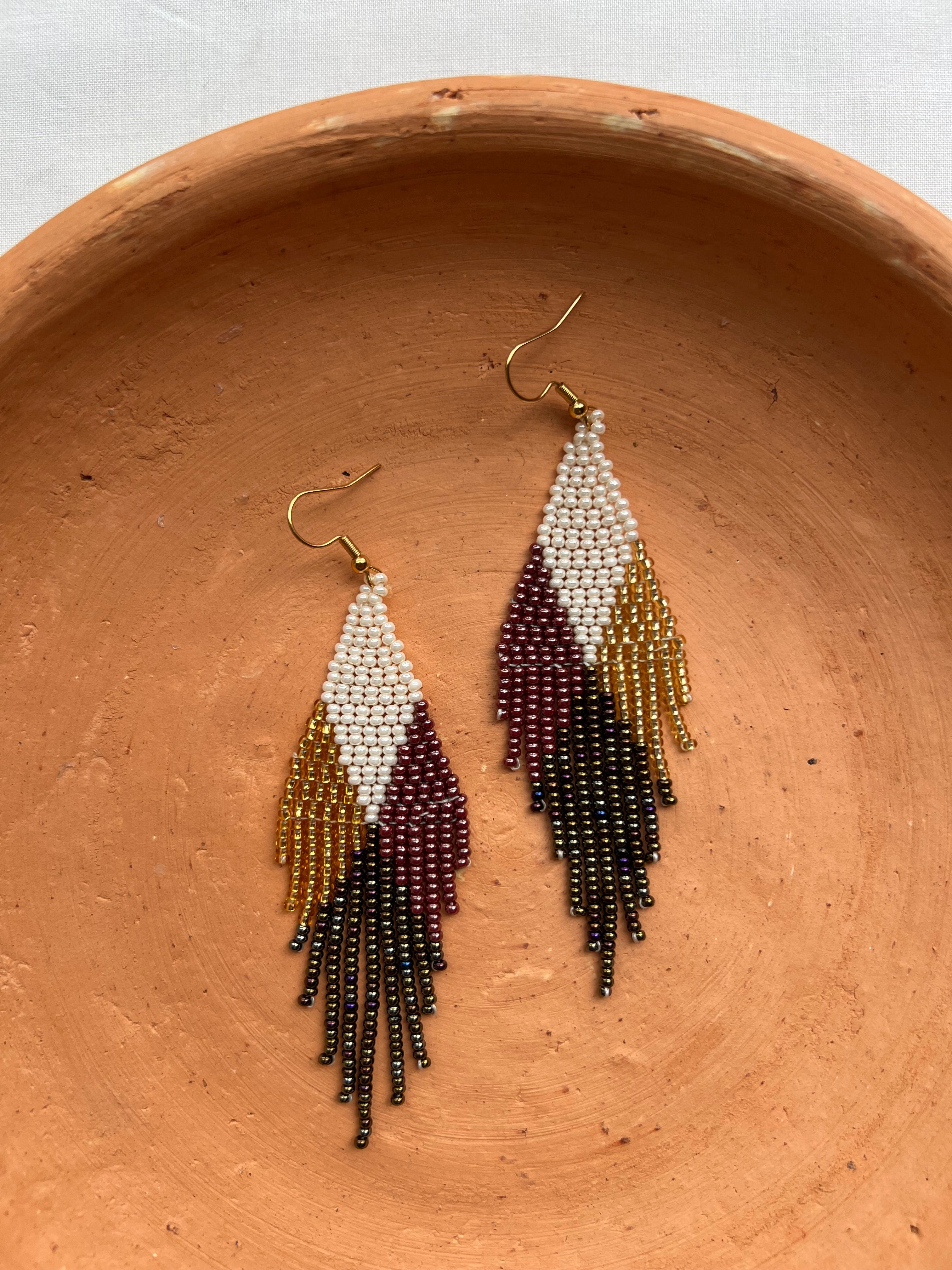 4 Corners  ✻ Misak Beaded Earrings