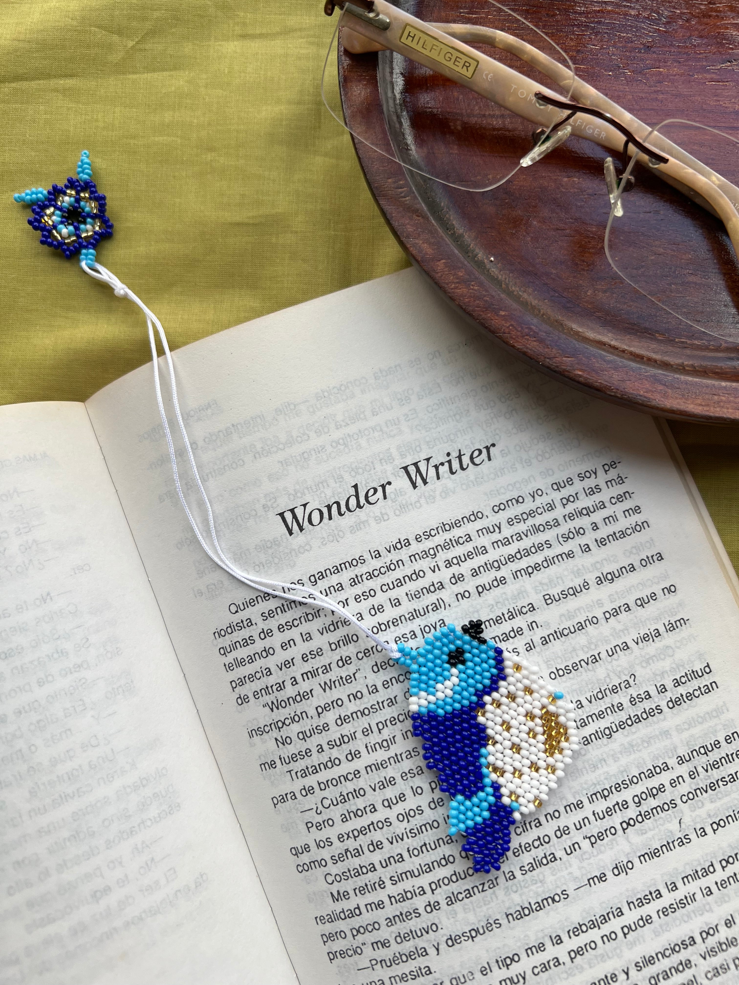 Blue Bird Bookmark ✻ Handmade by Embera Artisans