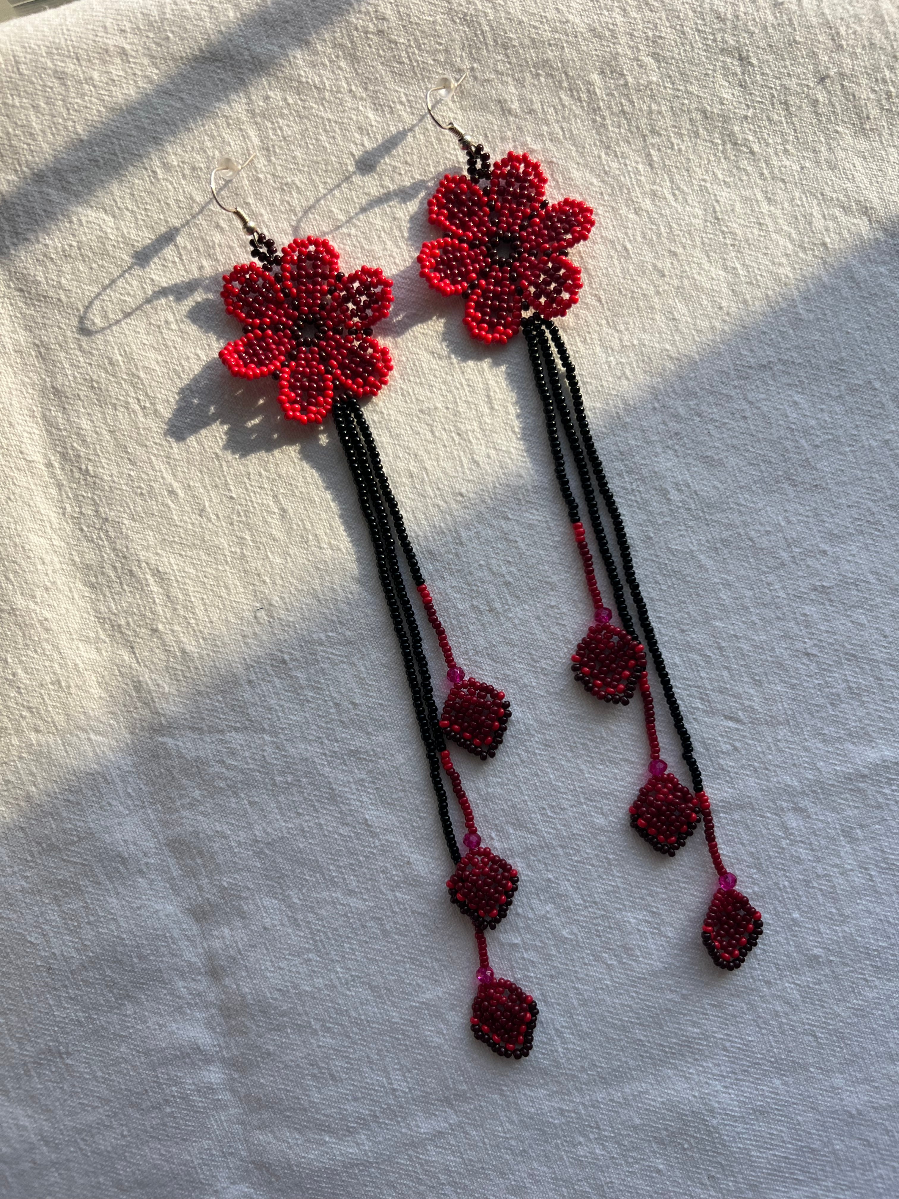 Arrowlight Blossoms ✻ Embera Beaded Earrings