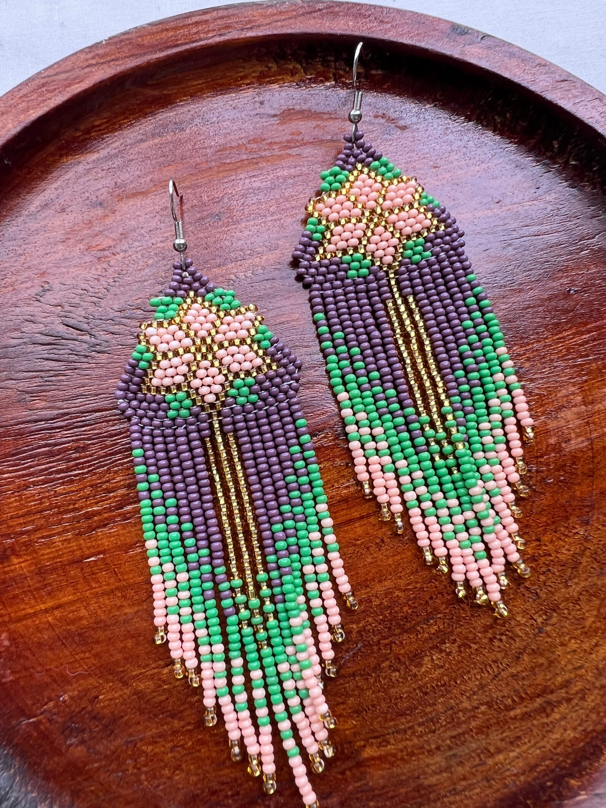 Flor Estrella ✻ Misak Beaded Earrings