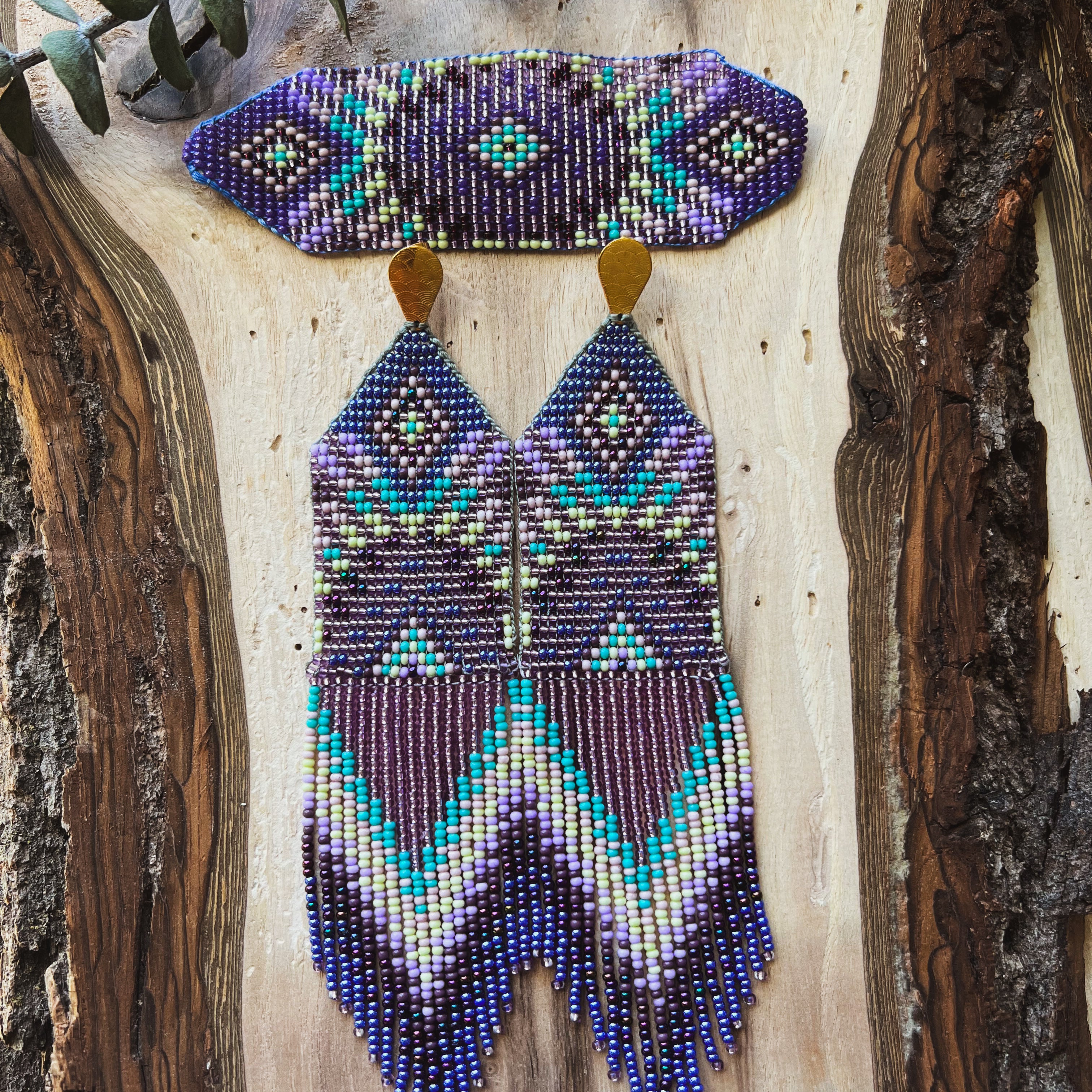 Sol Set ✻ Inga Beaded Earrings + Bracelet Set