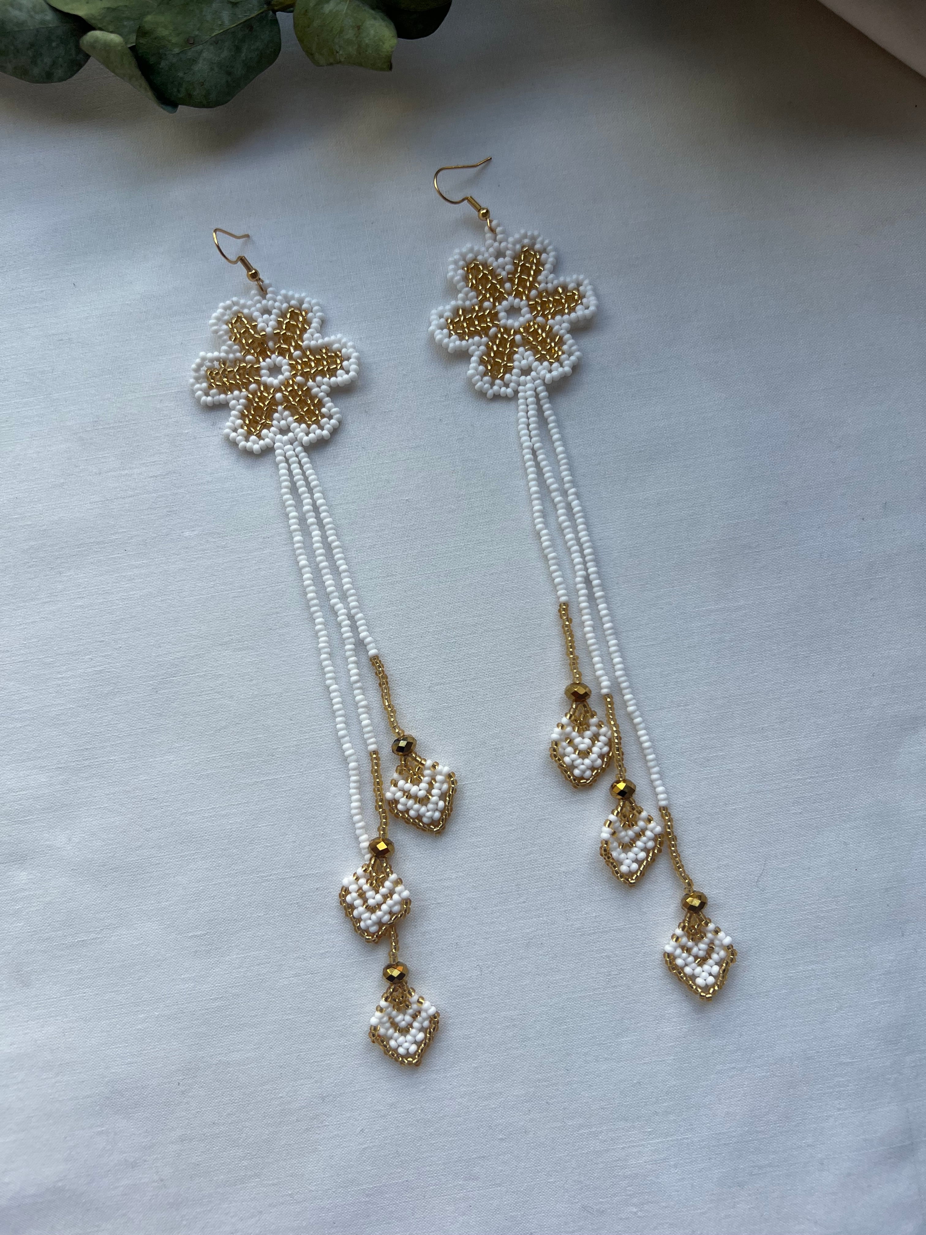 Arrow Bloom ✻ Embera Beaded Earrings