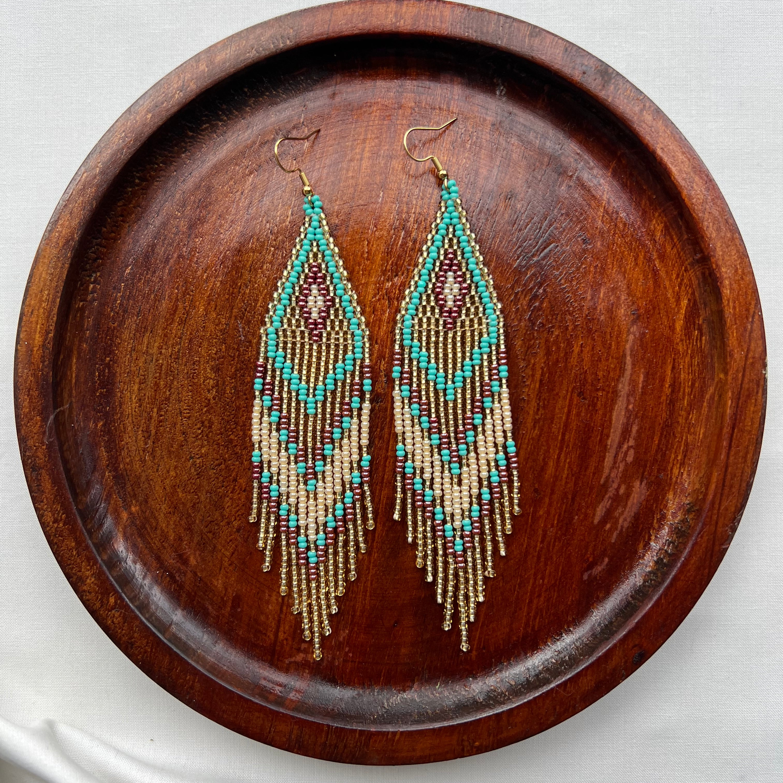 Amanecer Turquesa ✻ Misak Beaded Earrings