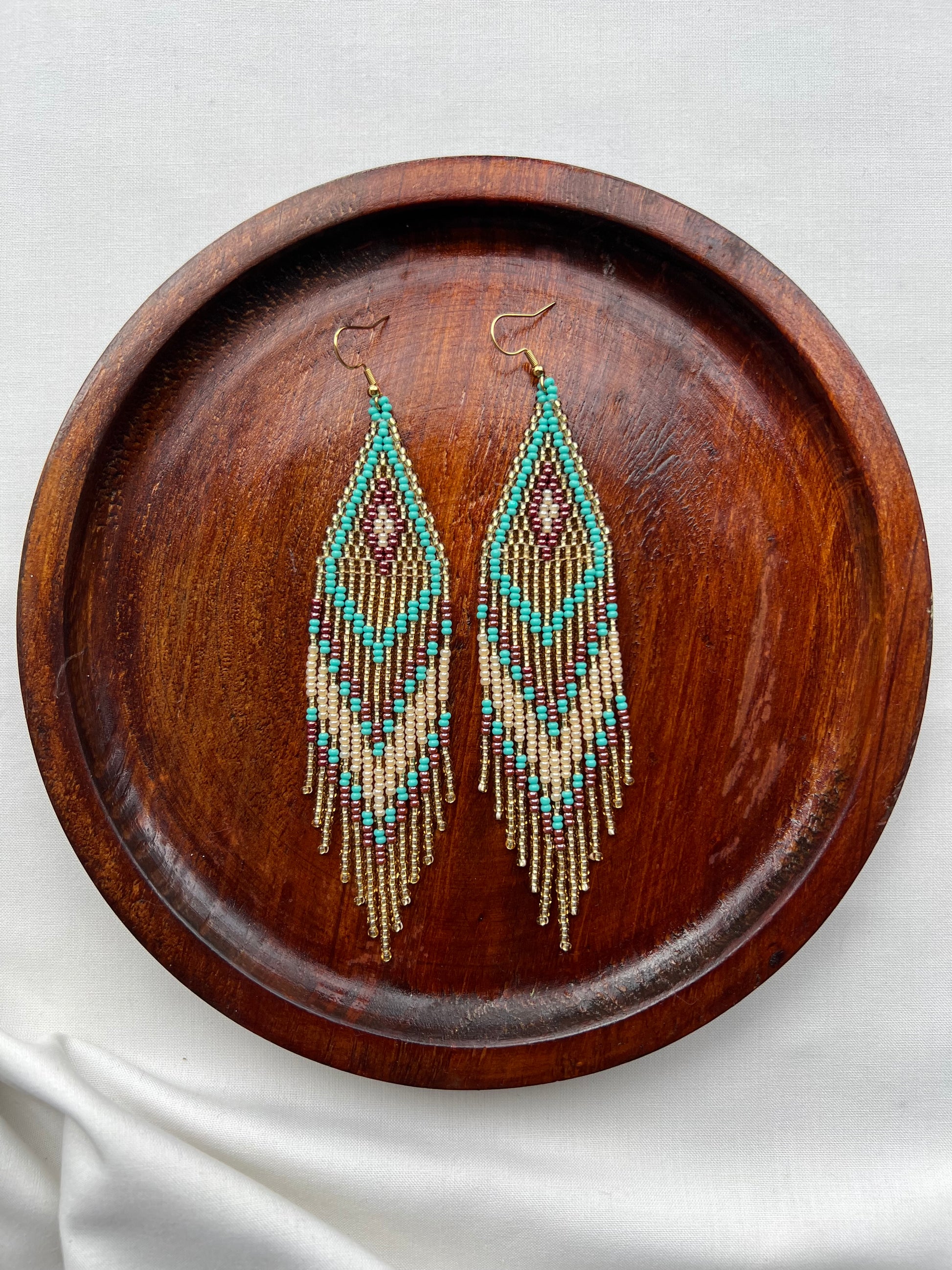 Amanecer Turquesa ✻ Misak Beaded Earrings