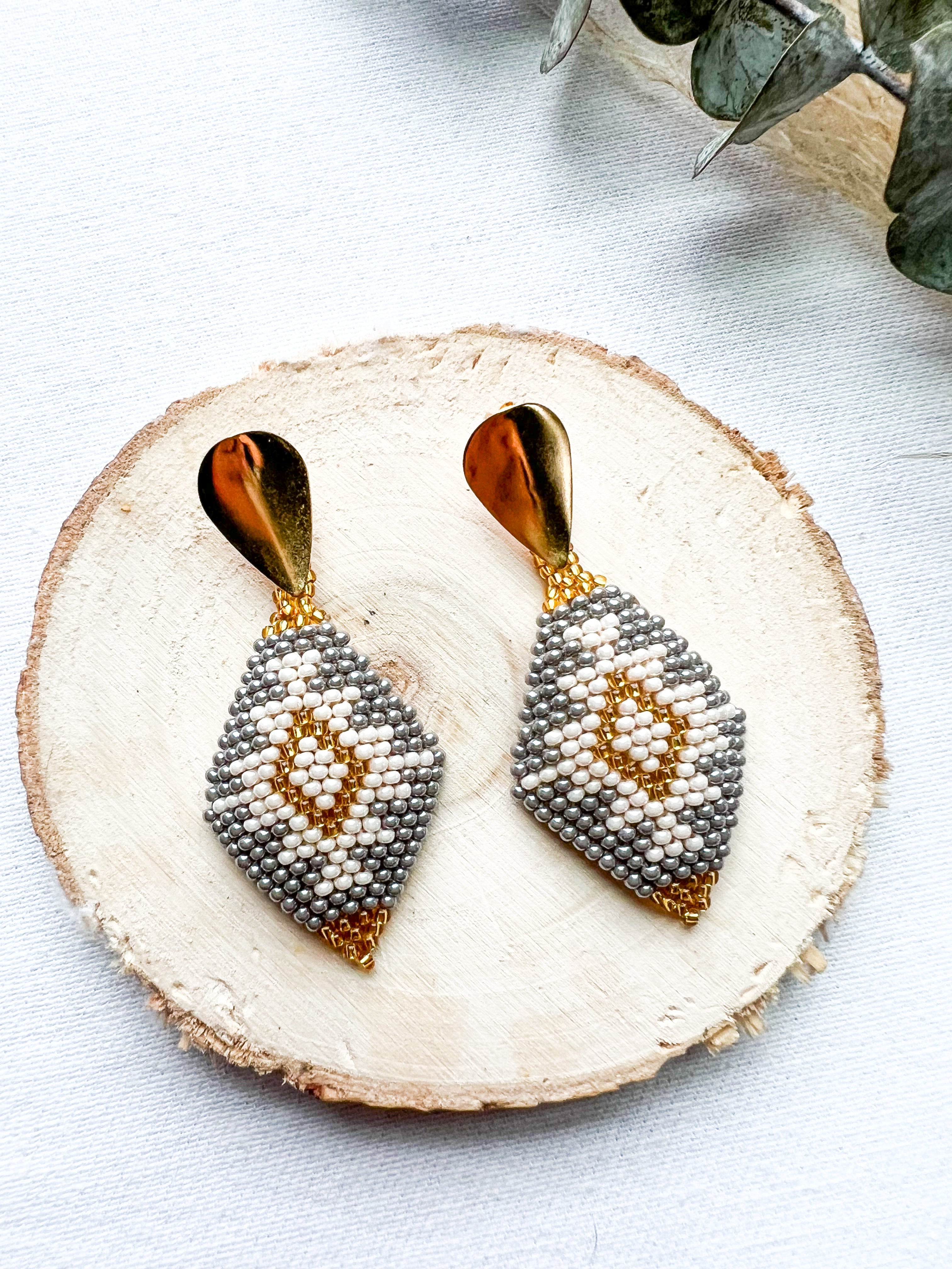 Diamante ✻ Misak Beaded Earrings