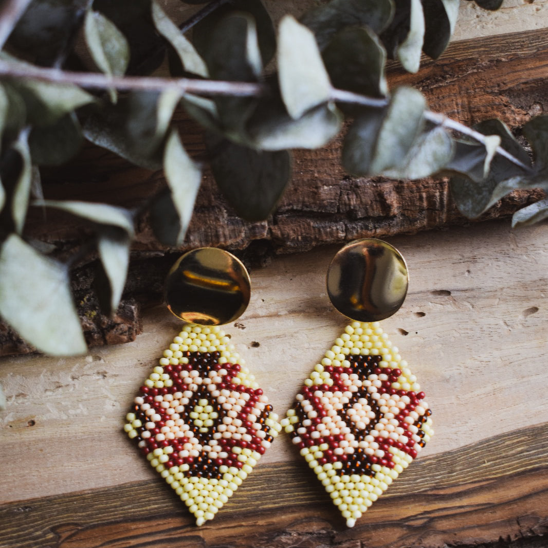 Diamante ✻ Misak Beaded Earrings