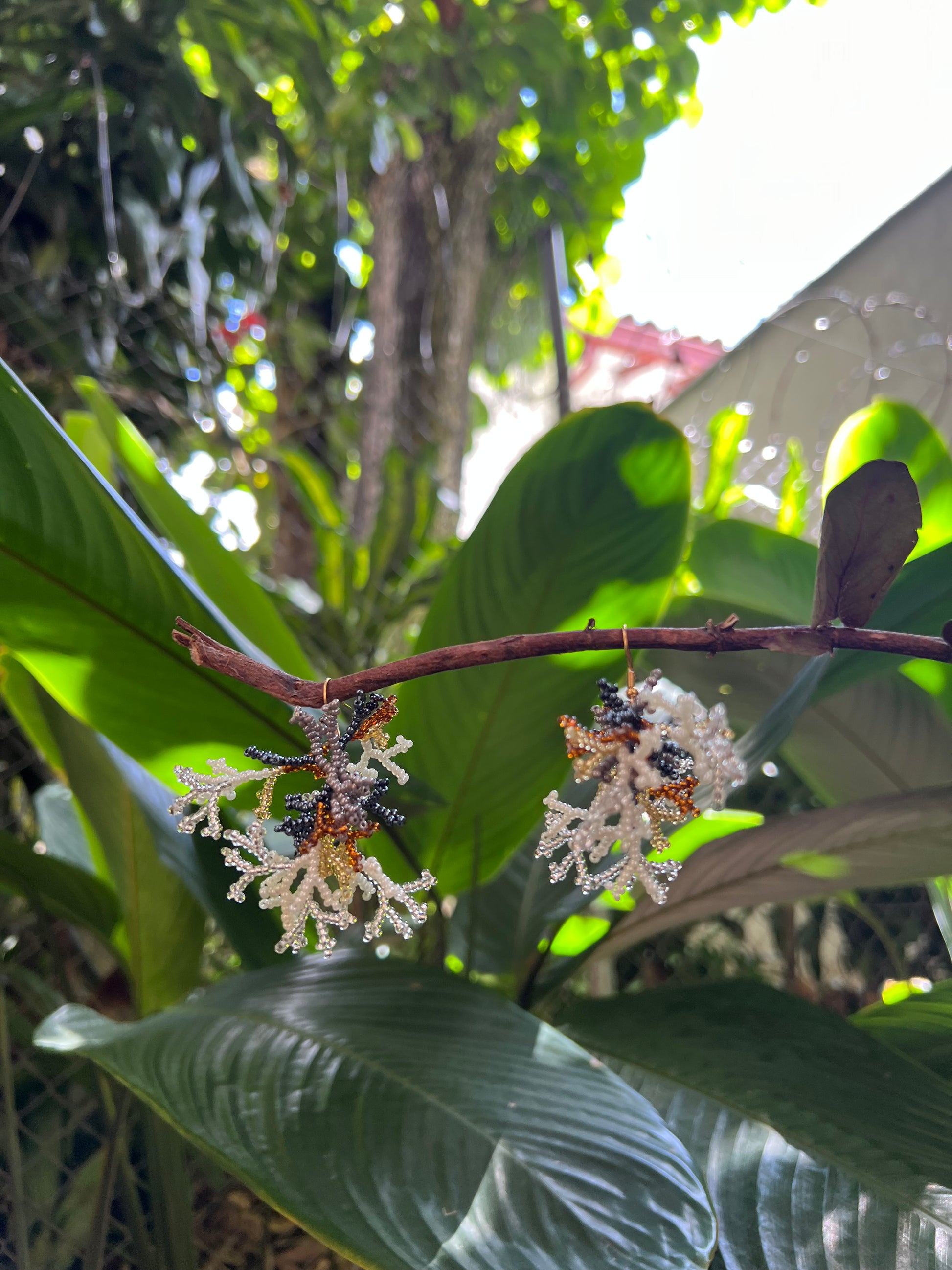 Mini Corals ✻ Inga Beaded Earrings