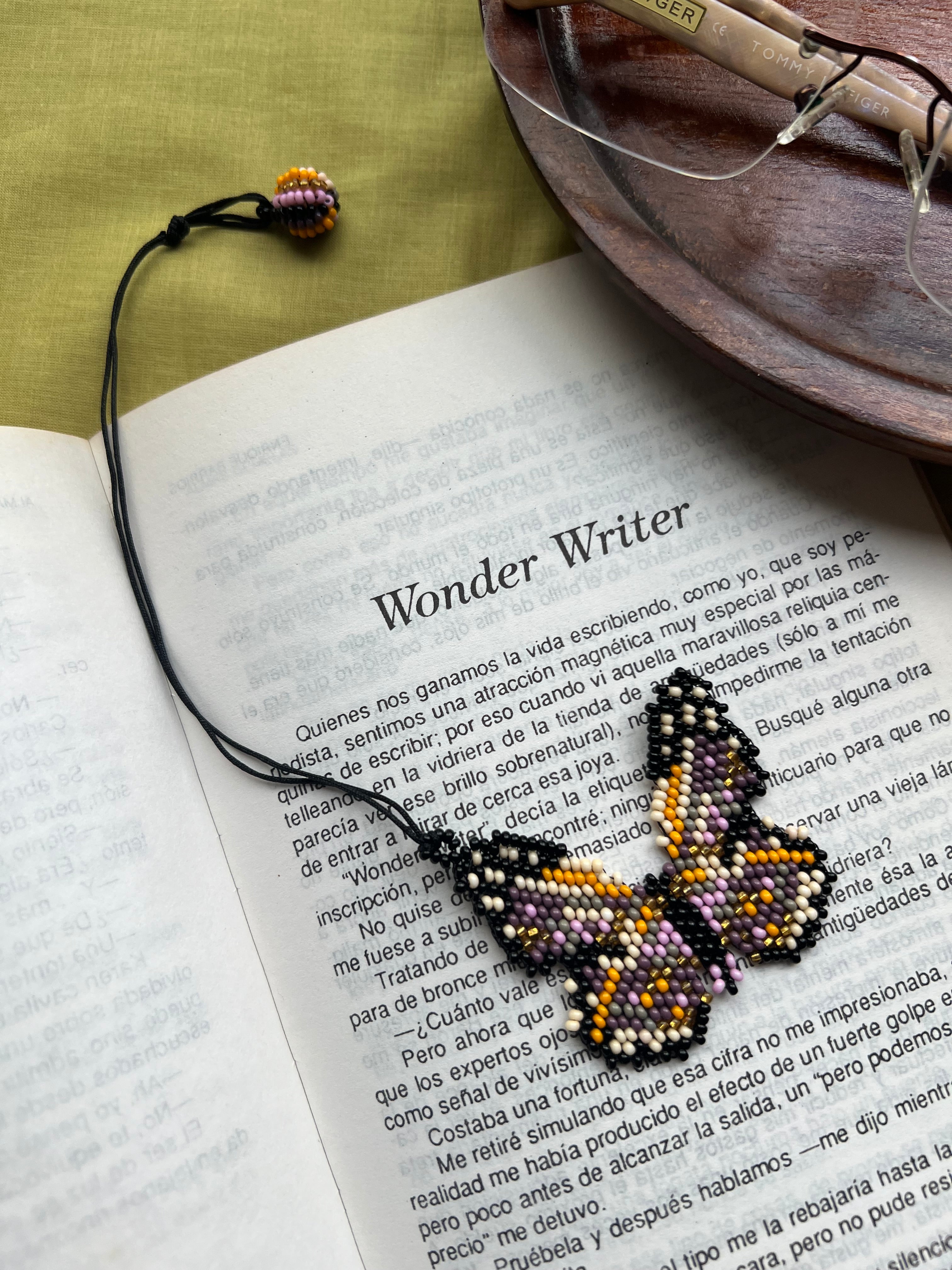 Purple Butterfly Bookmark ✻ Hand Beaded by Embera Artisans