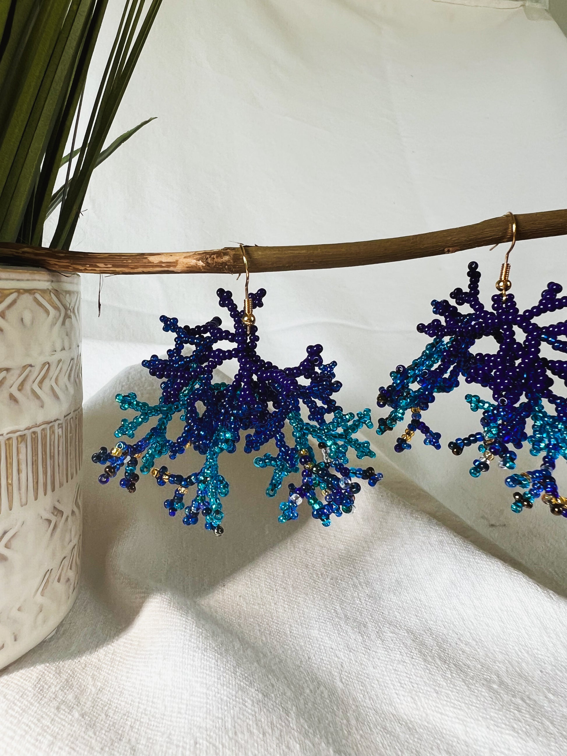 Mini Corals ✻ Inga Beaded Earrings