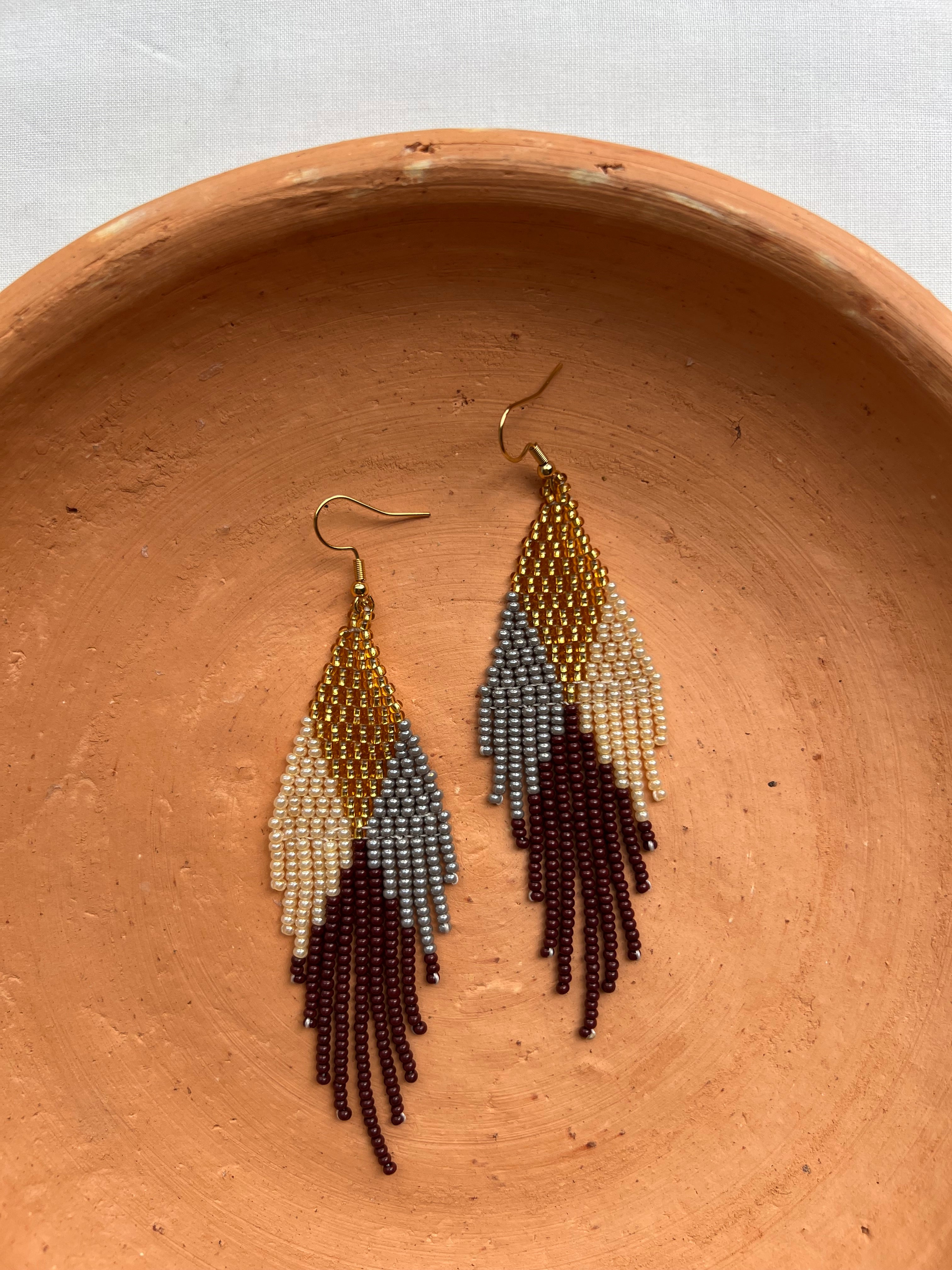 4 Corners  ✻ Misak Beaded Earrings