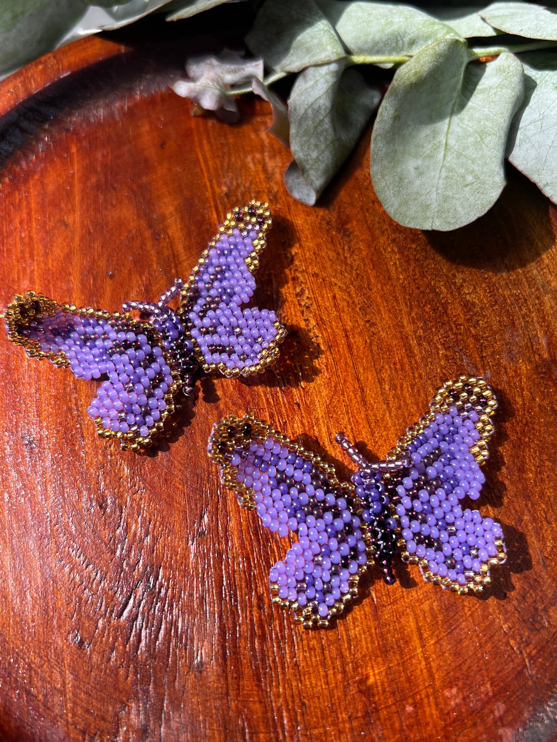 Mariposita ✻ Small Inga Butterfly Beaded Earrings