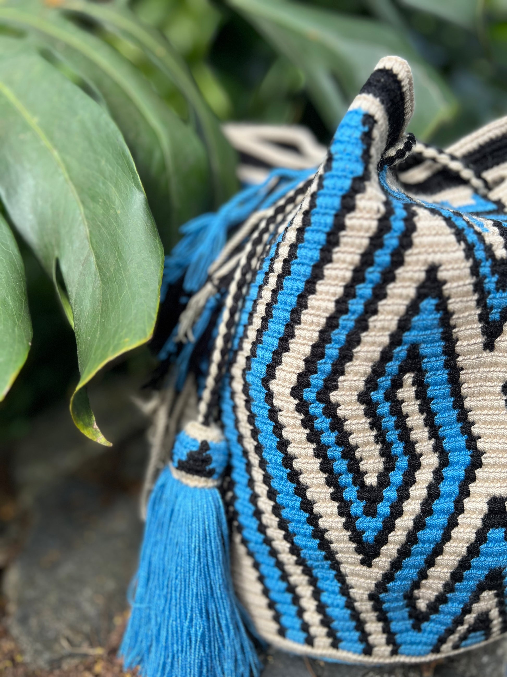 Kalepsü Blue ✻ Large Wayuu Mochila