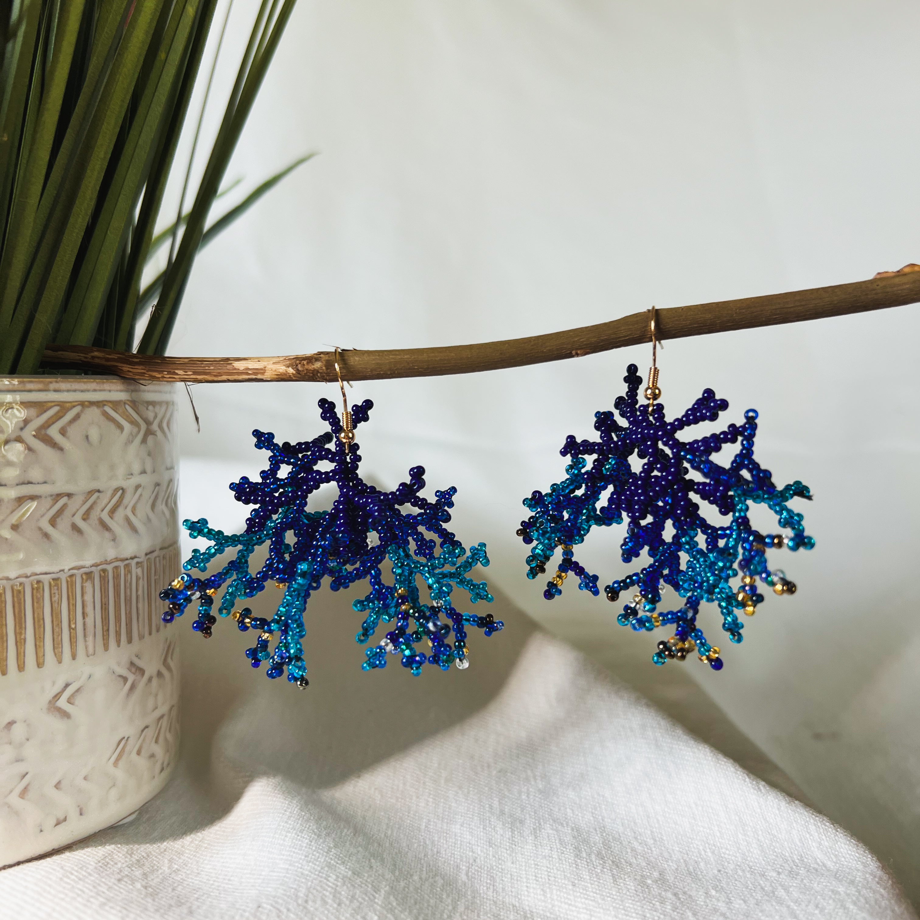 Mini Corals ✻ Inga Beaded Earrings