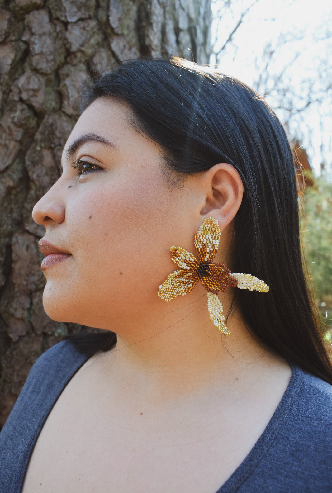 Orquídea ✻ Embera Beaded Earrings