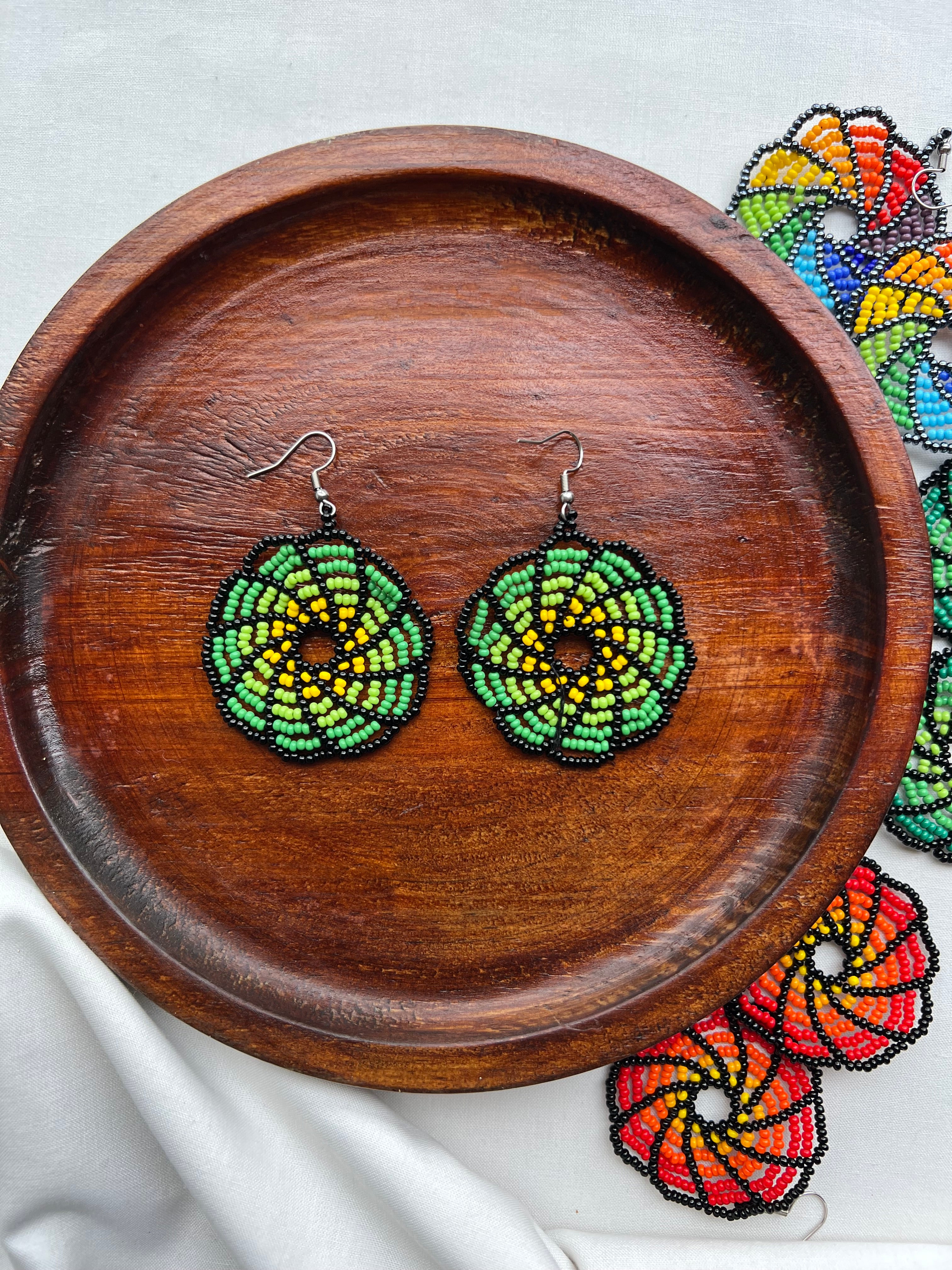 Swirls ✻ Misak Beaded Earrings
