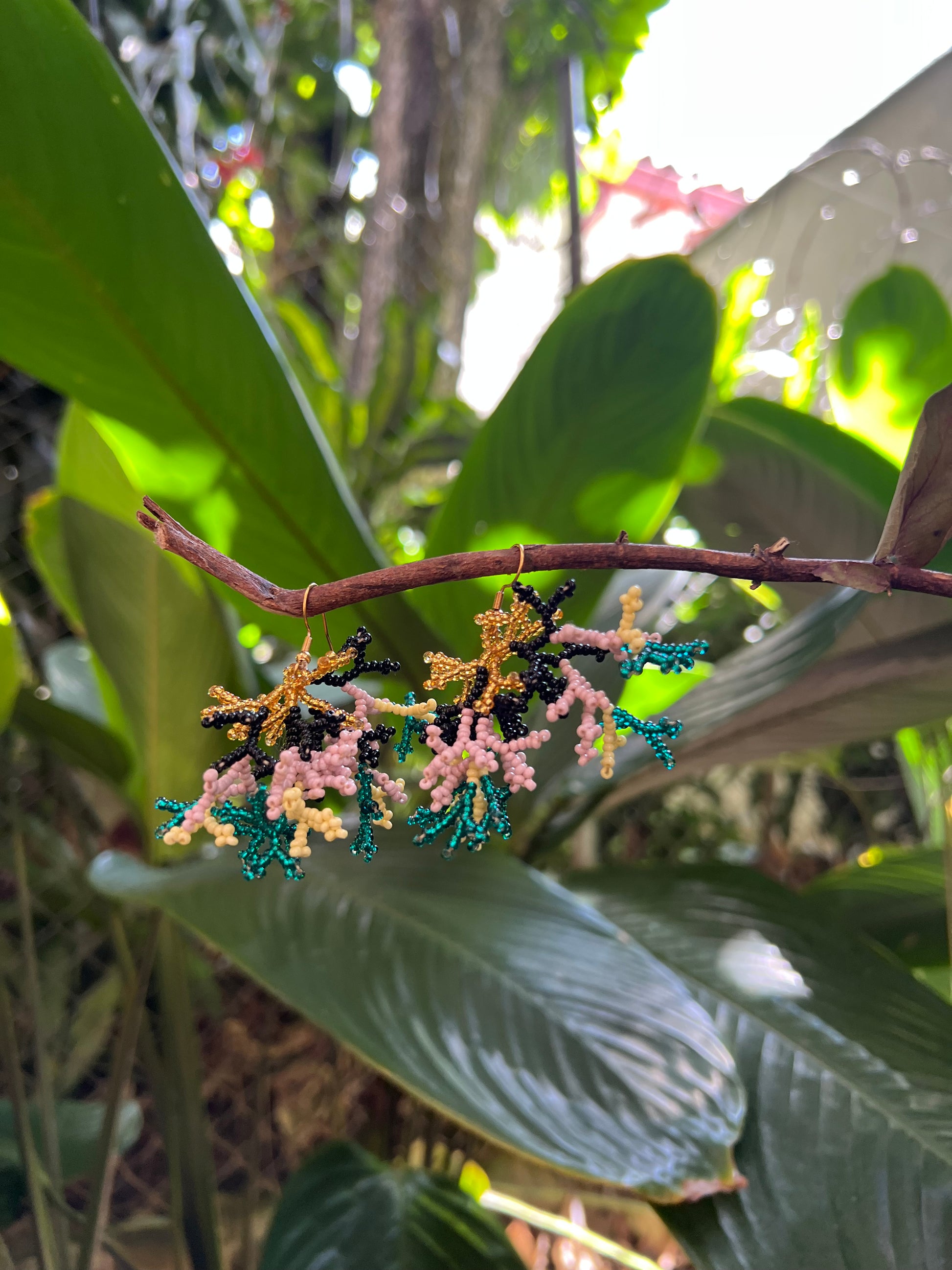 Mini Corals ✻ Inga Beaded Earrings