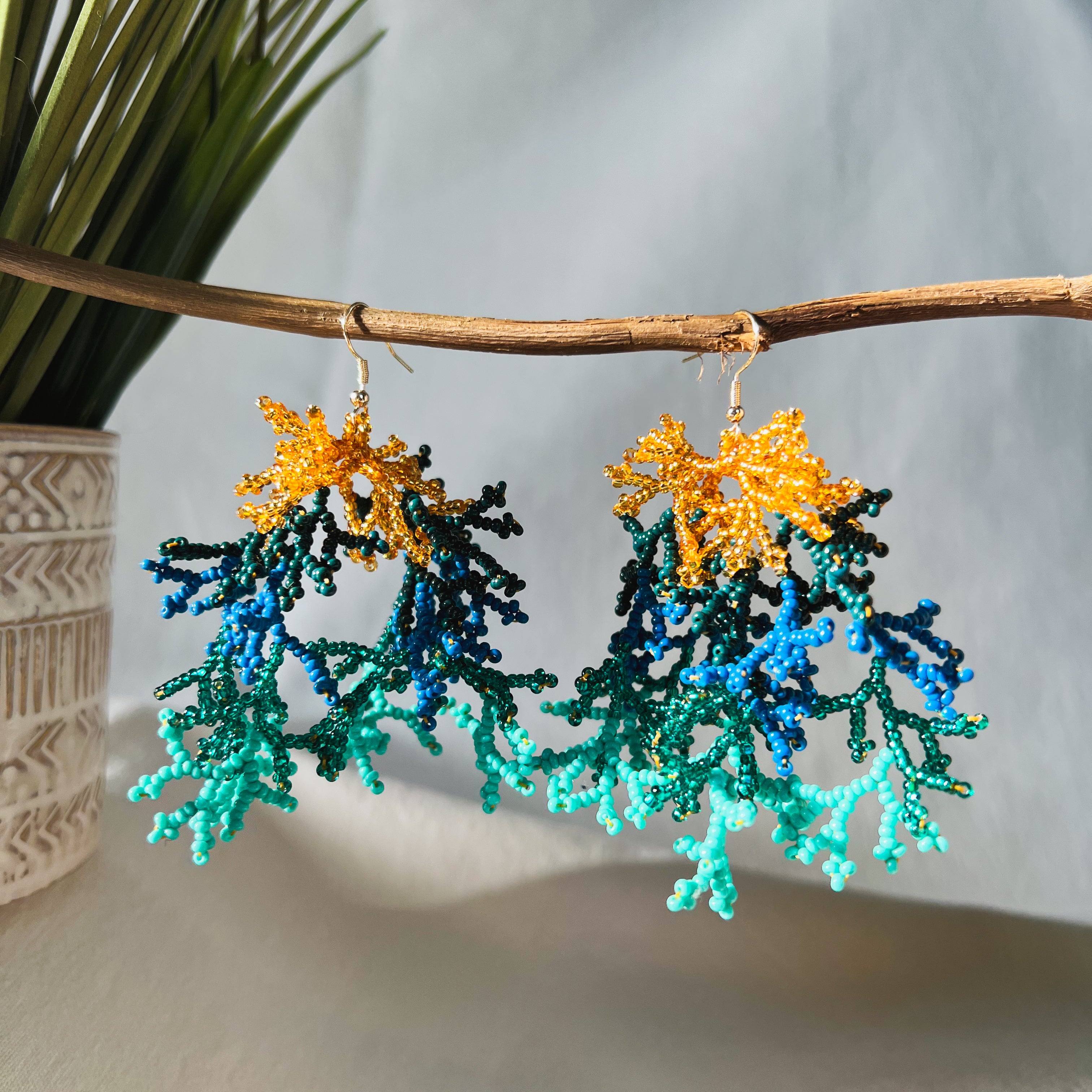 Corals ✻ Inga Beaded Earrings