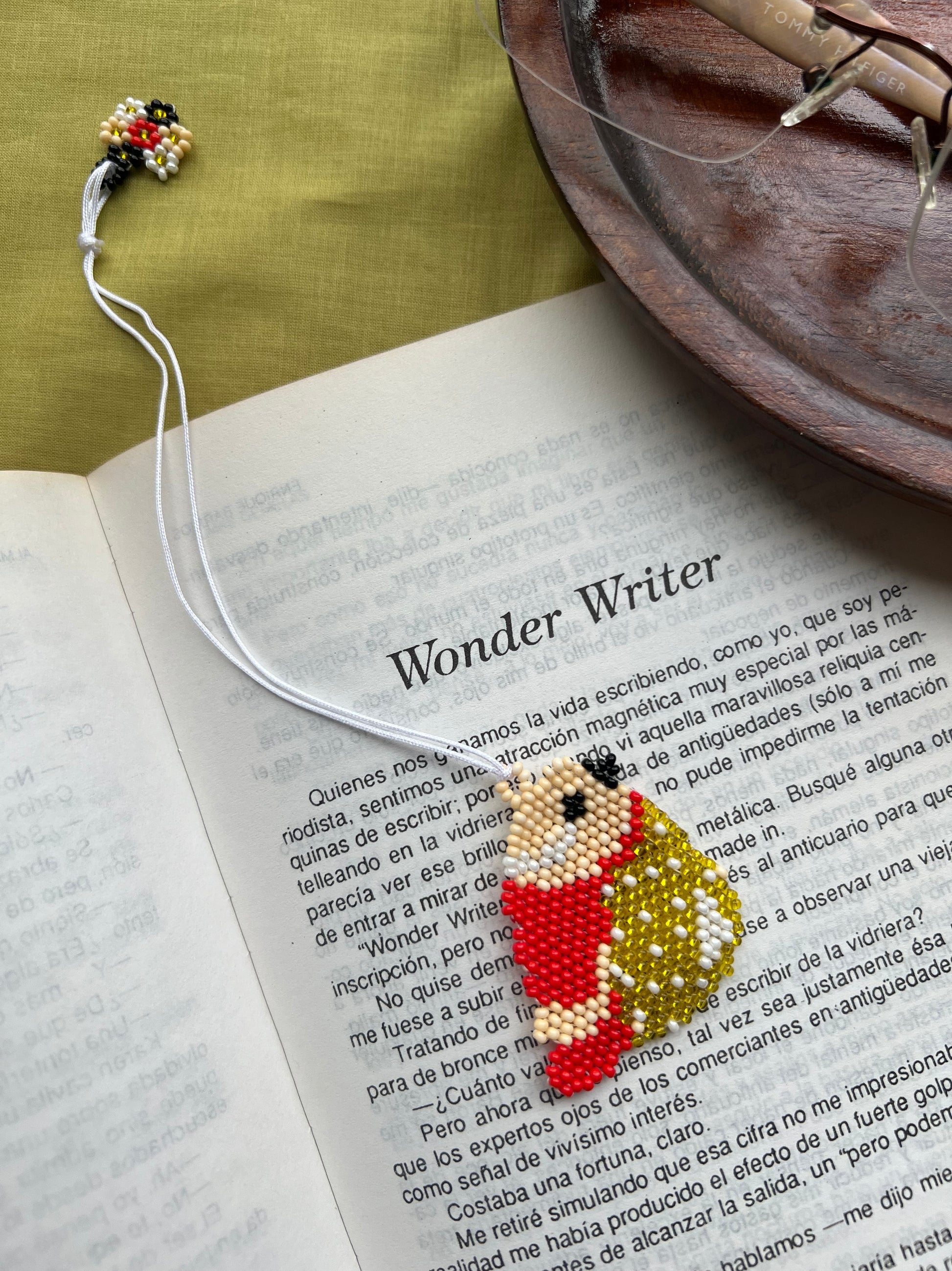 Red Bird Bookmark ✻ Handmade by Embera Artisans