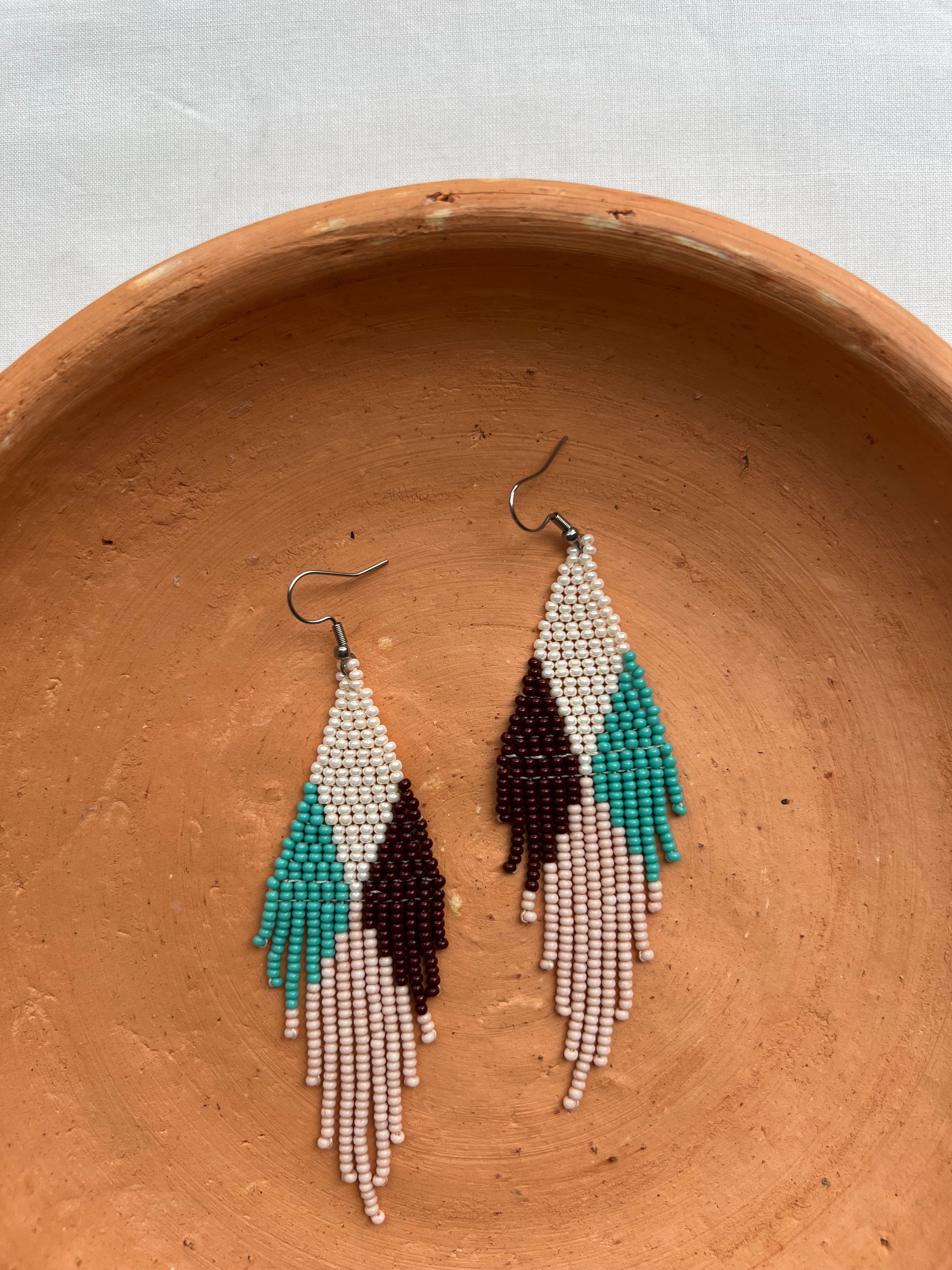 4 Corners ✻ Misak Beaded Earrings