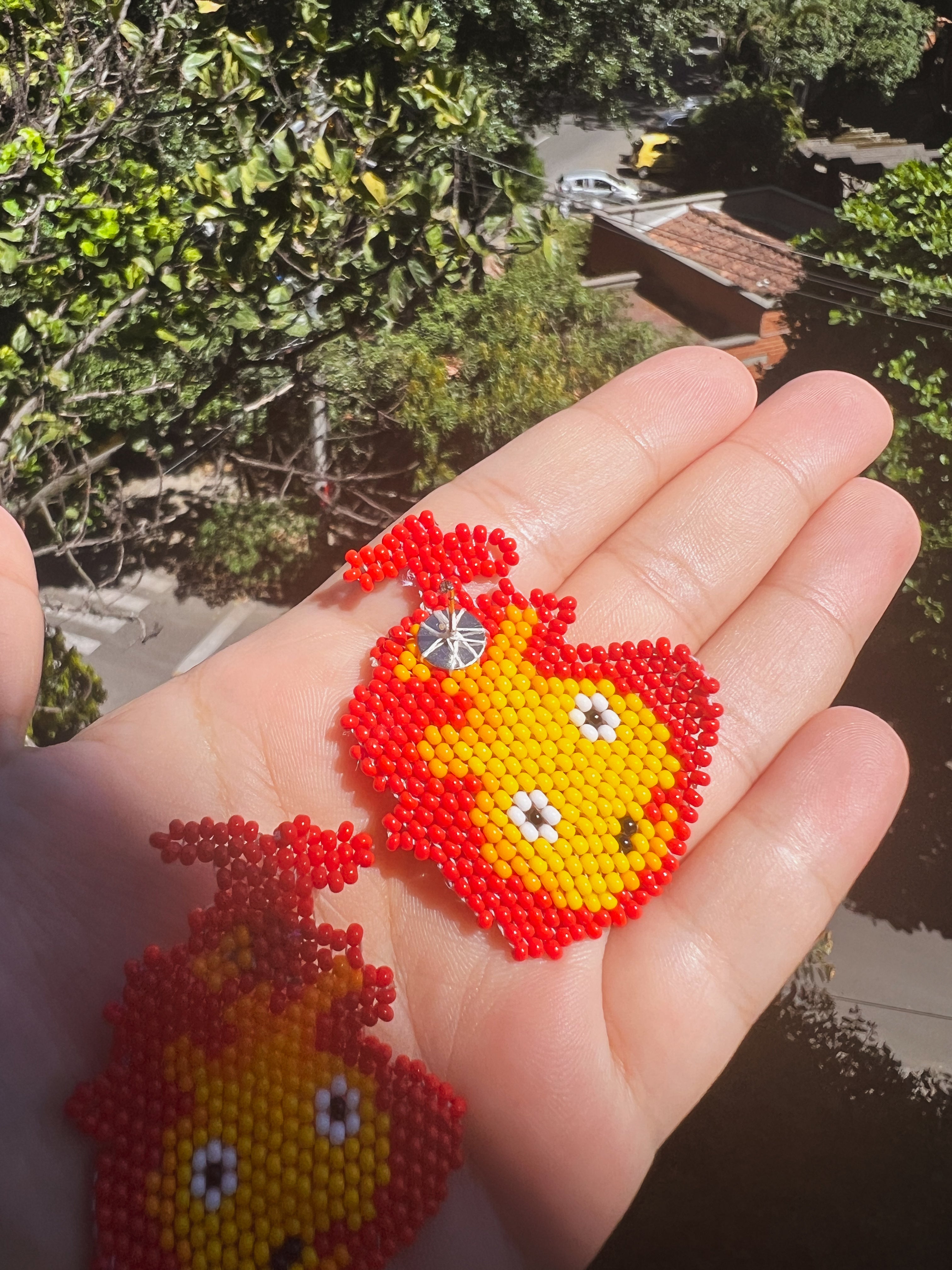 Calcifer Studio Ghibili · Embera Beaded Earrings