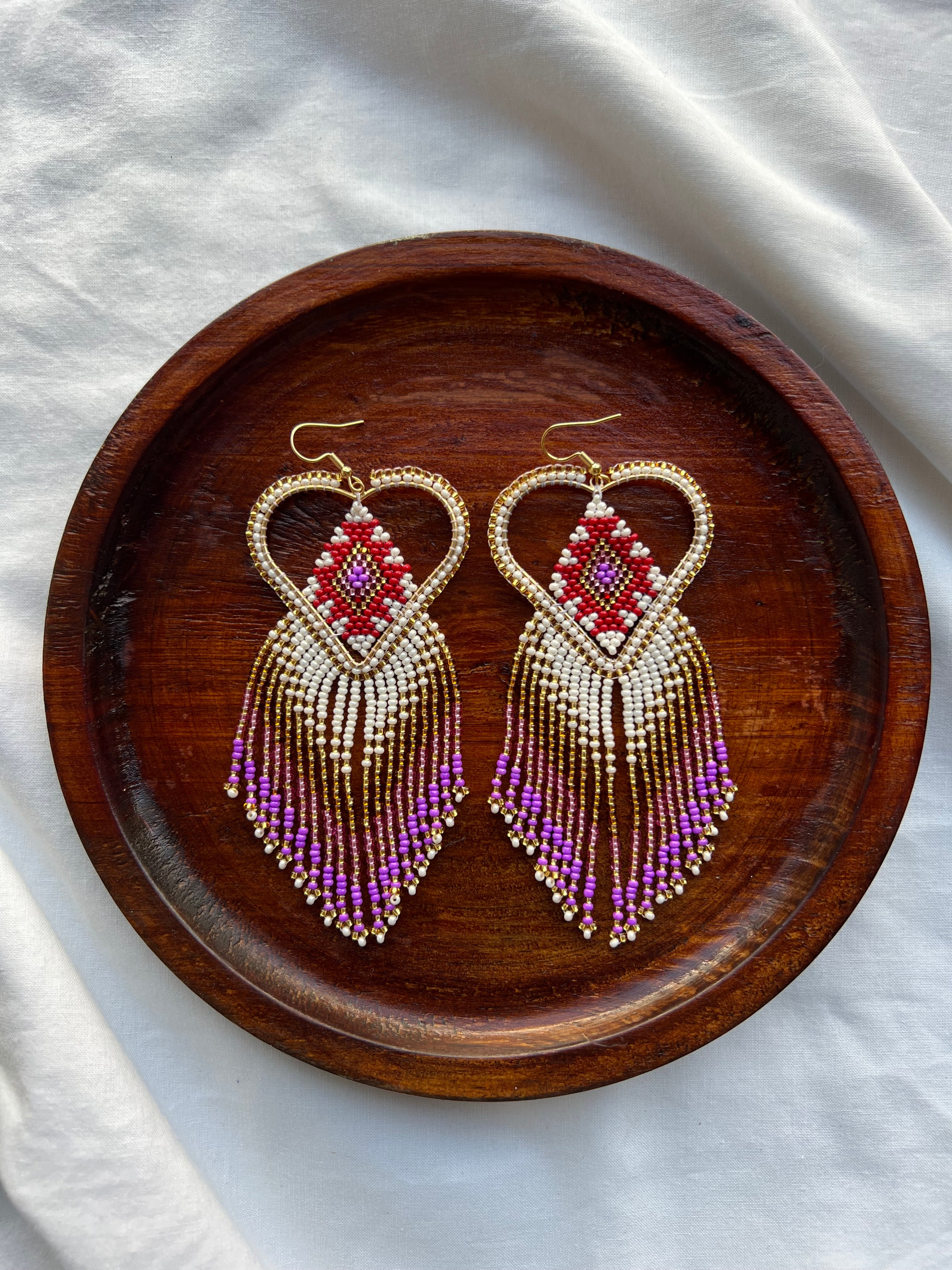 Mi Corazón ✻ Misak Beaded Earrings