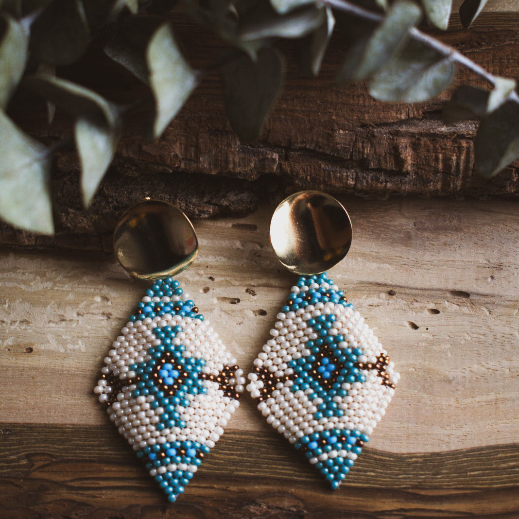Diamante ✻ Misak Beaded Earrings