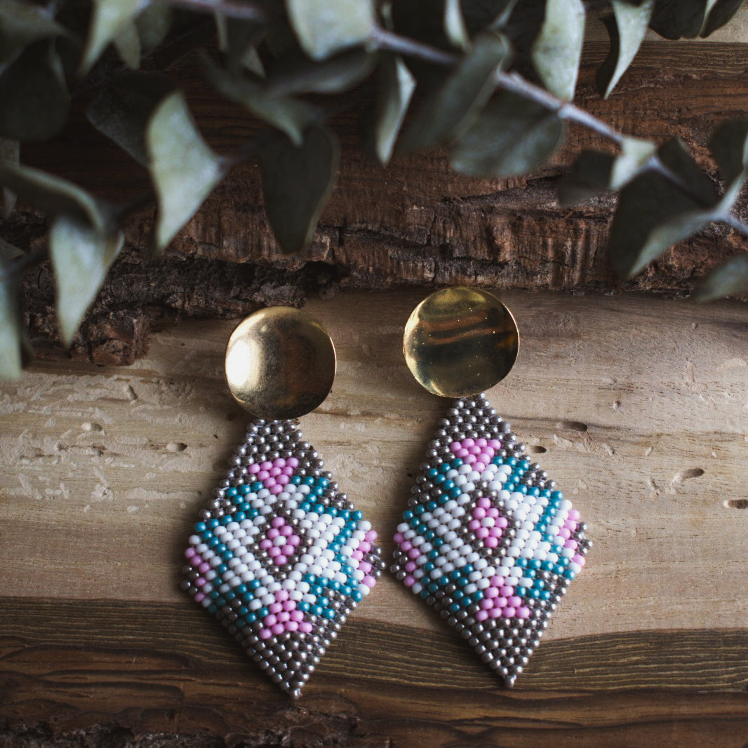 Diamante ✻ Misak Beaded Earrings