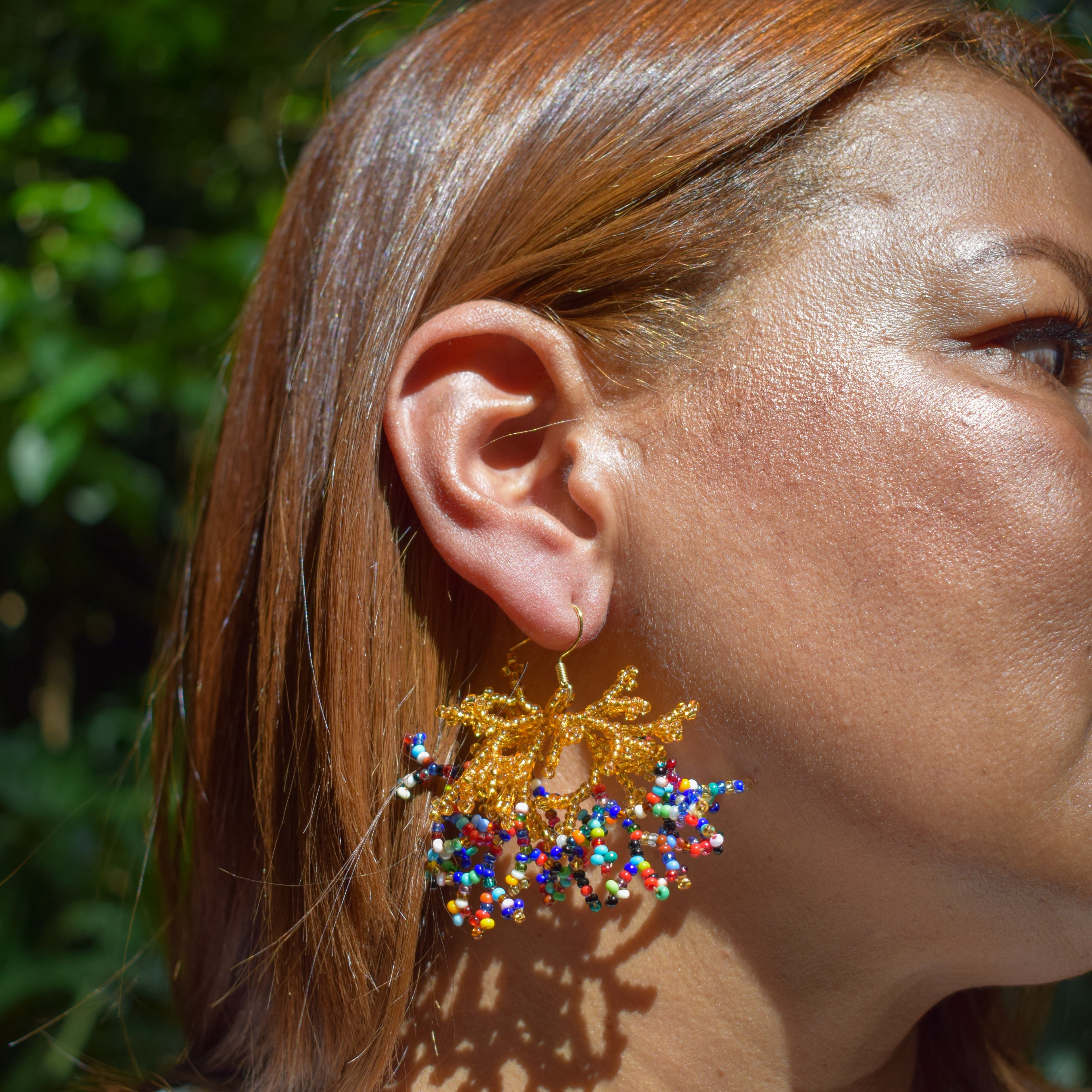 Mini Corals ✻ Inga Beaded Earrings