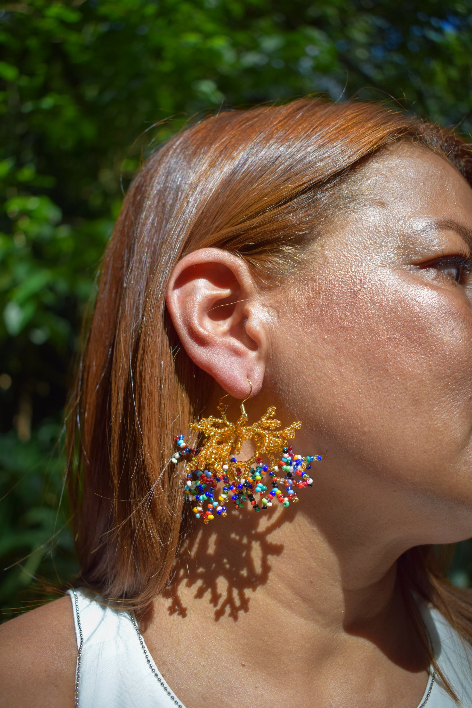 Mini Corals ✻ Inga Beaded Earrings
