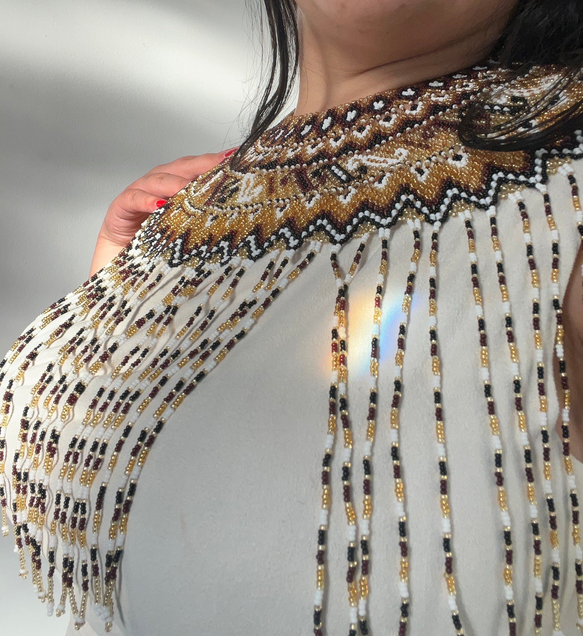 Brown Hues Okama ✻ Embera Beaded Necklace