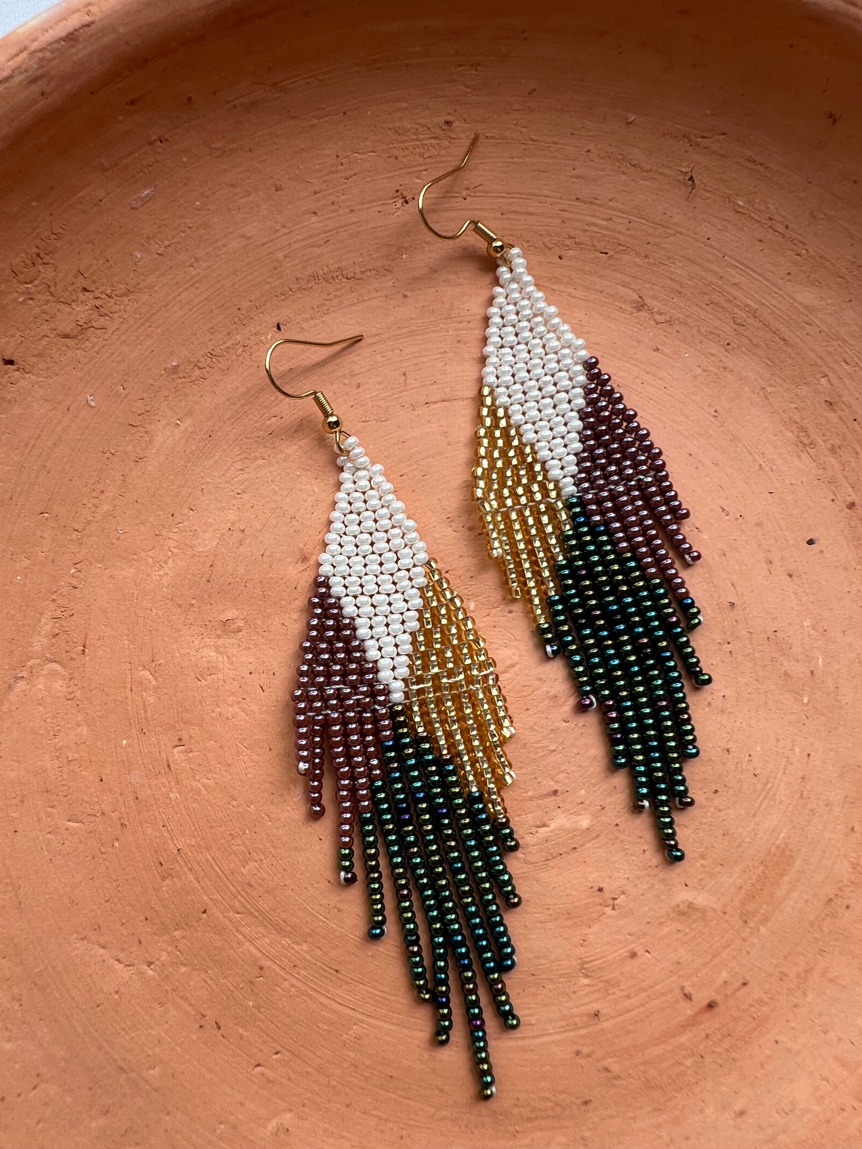 4 Corners ✻ Misak Beaded Earrings