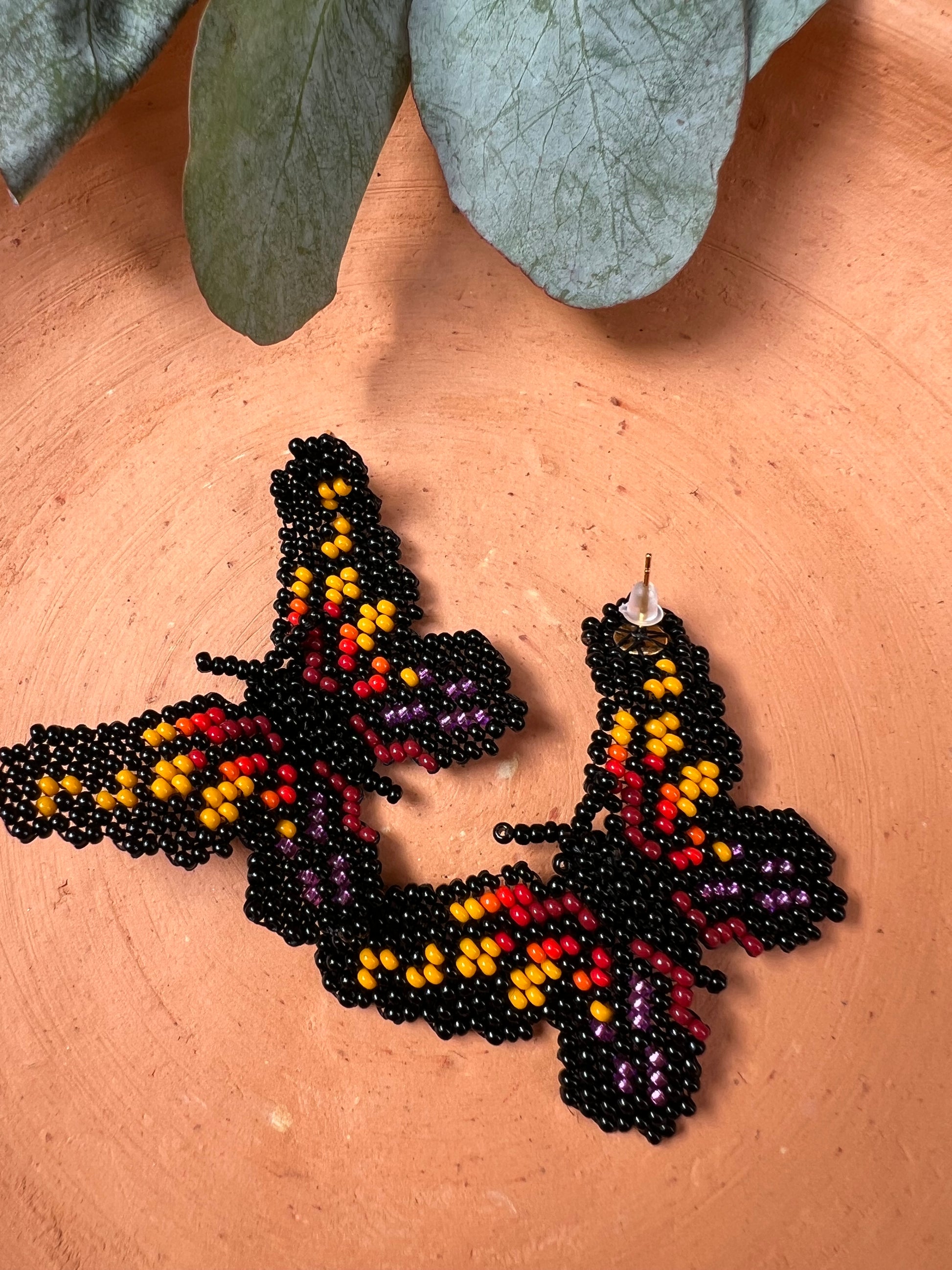 Mariposita ✻ Small Inga Butterfly Beaded Earrings