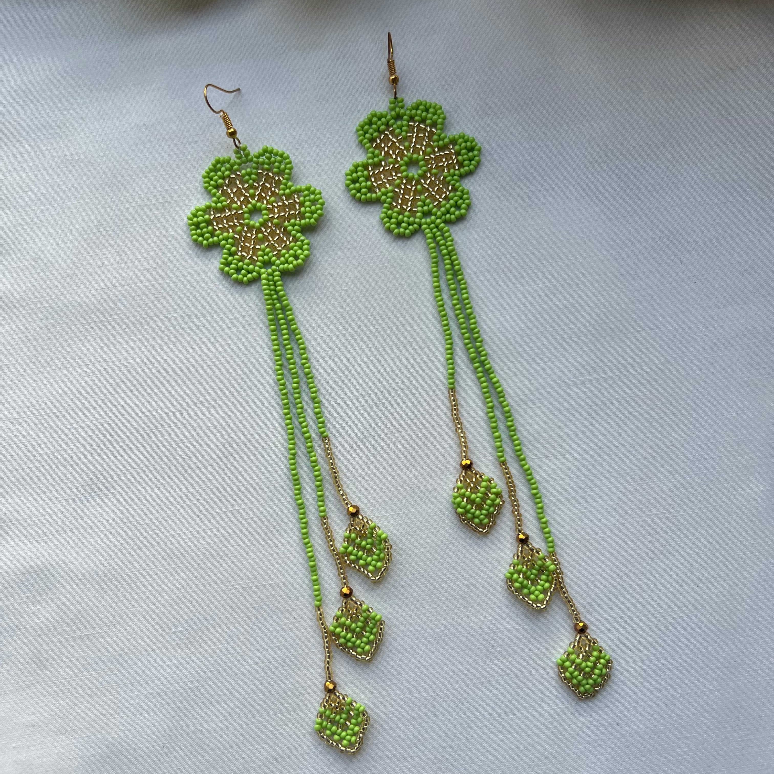 Arrow Bloom ✻ Embera Beaded Earrings
