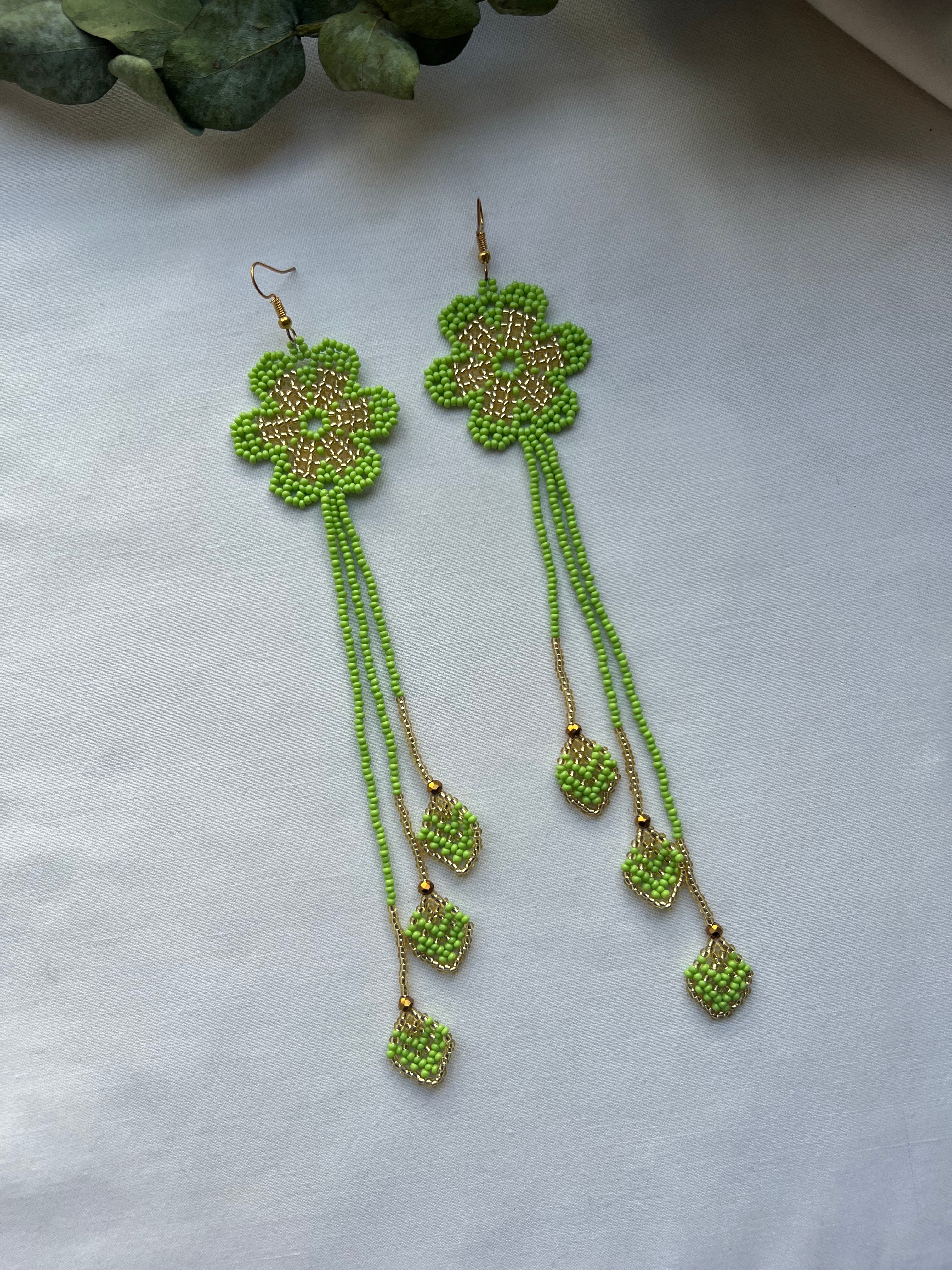 Arrow Bloom ✻ Embera Beaded Earrings