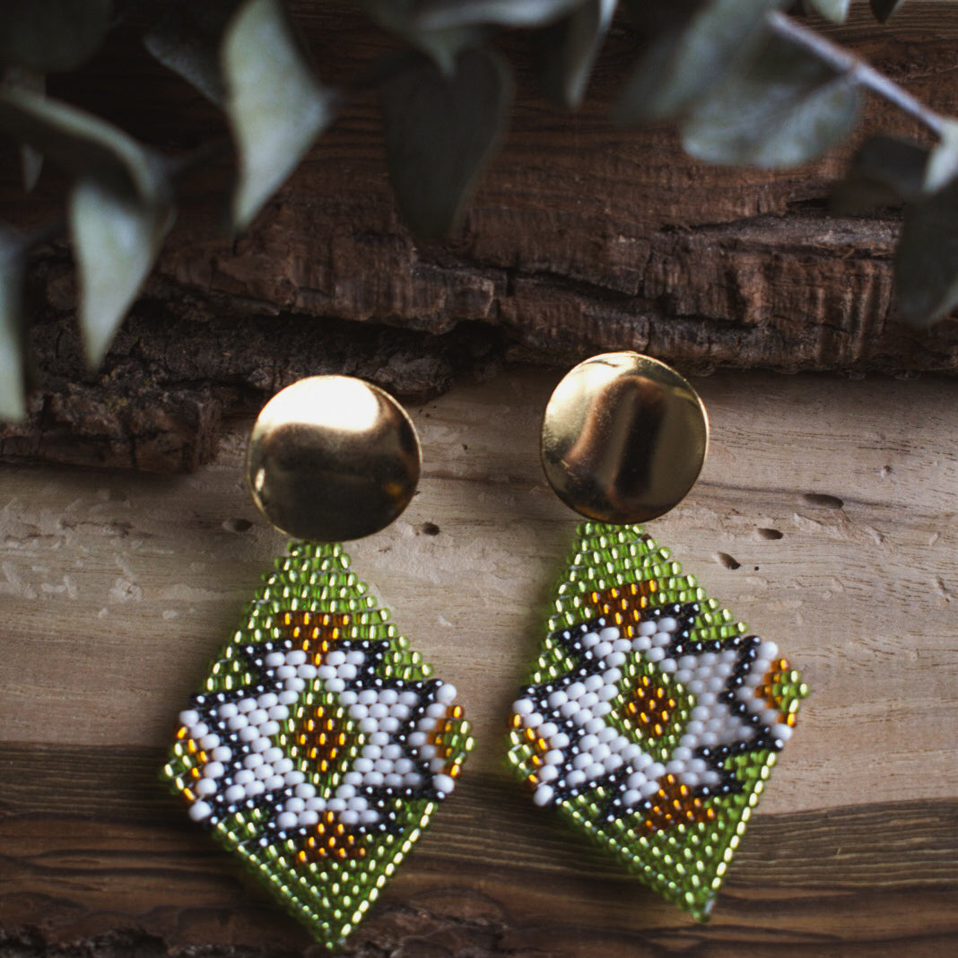 Diamante ✻ Misak Beaded Earrings