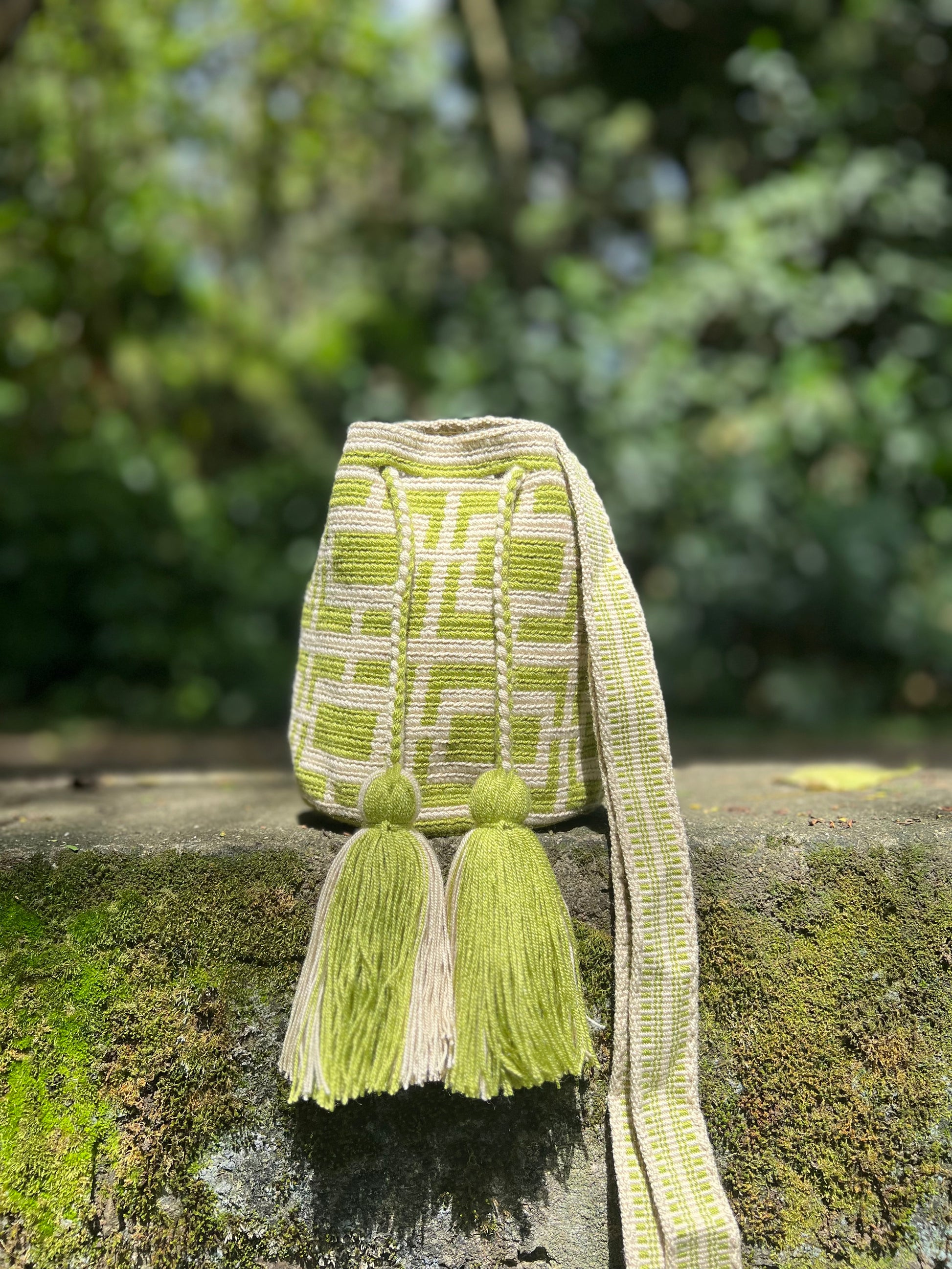 Greenie ✻ Mini Wayuu Mochila