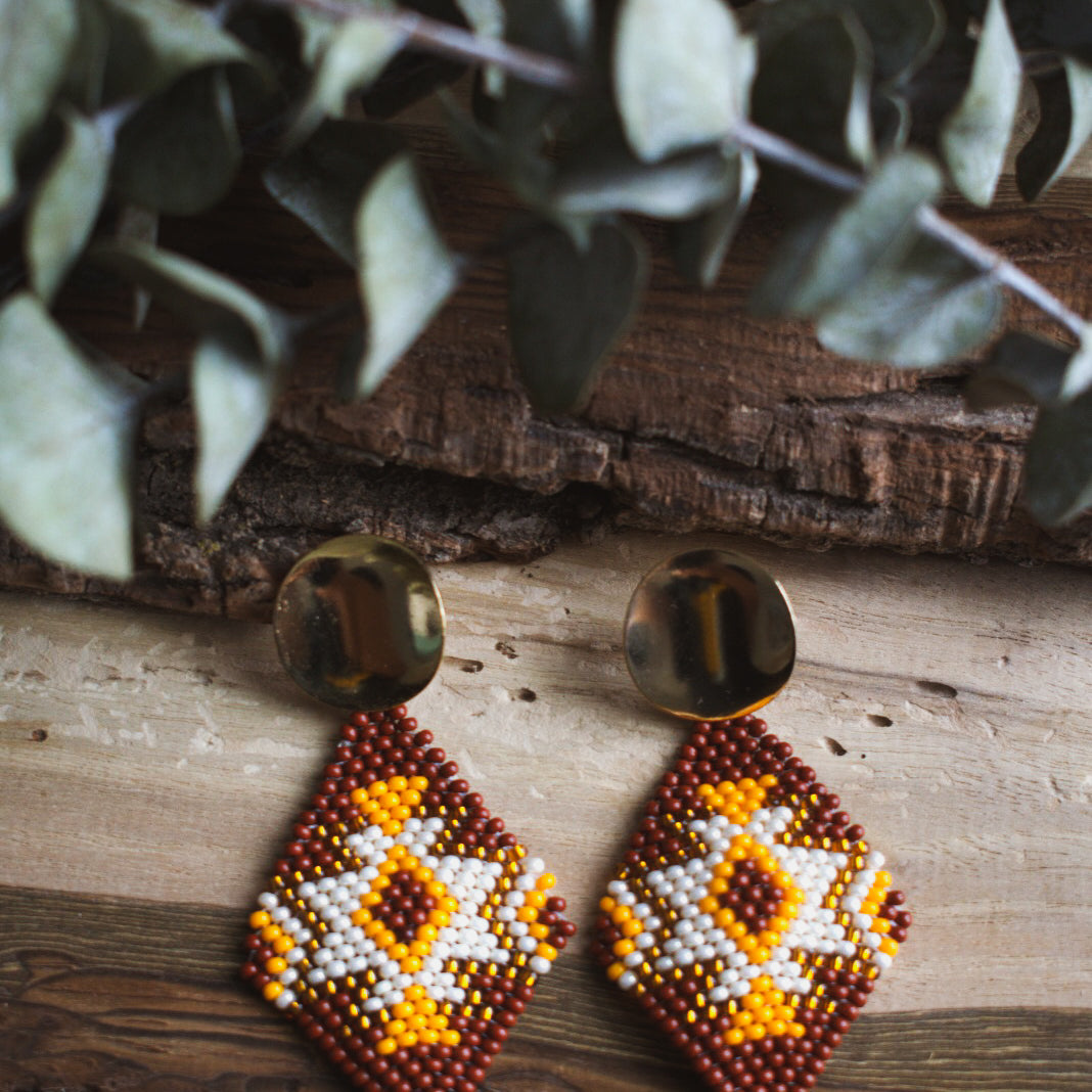 Diamante ✻ Misak Beaded Earrings