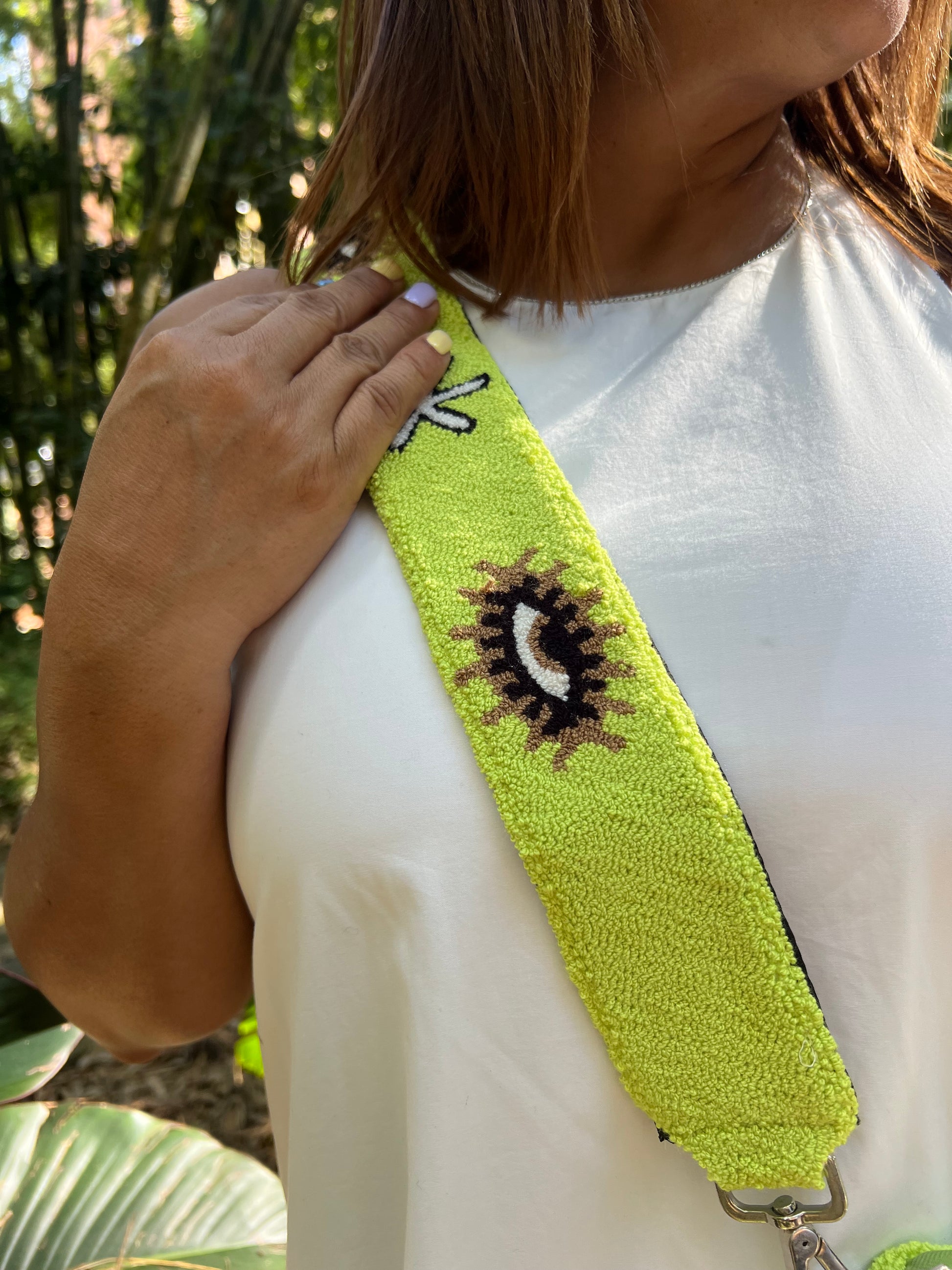 Ojos Tapizado ✻ Large Wayuu Clutch with Strap