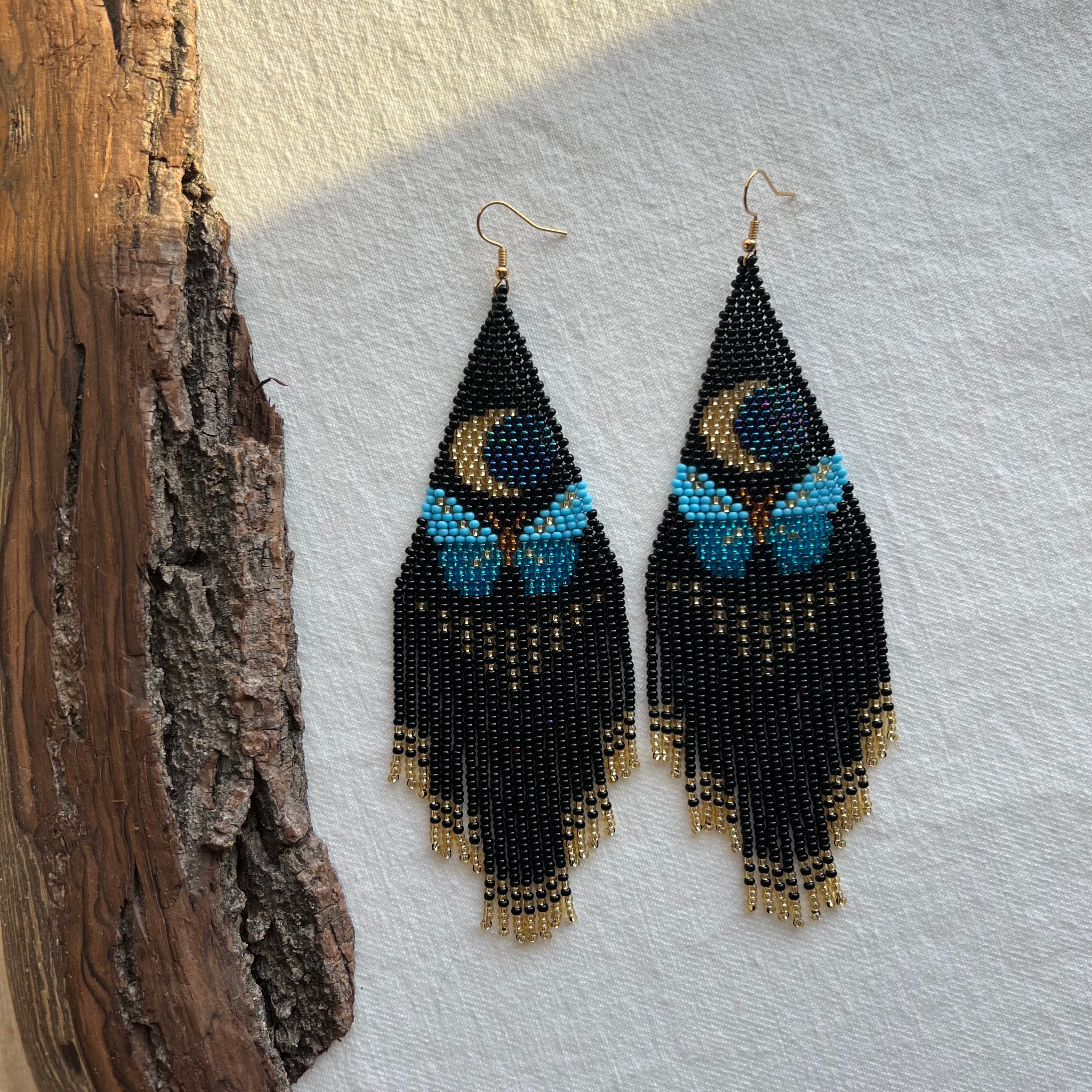 Mari Azul ✻ Misak Beaded Earrings