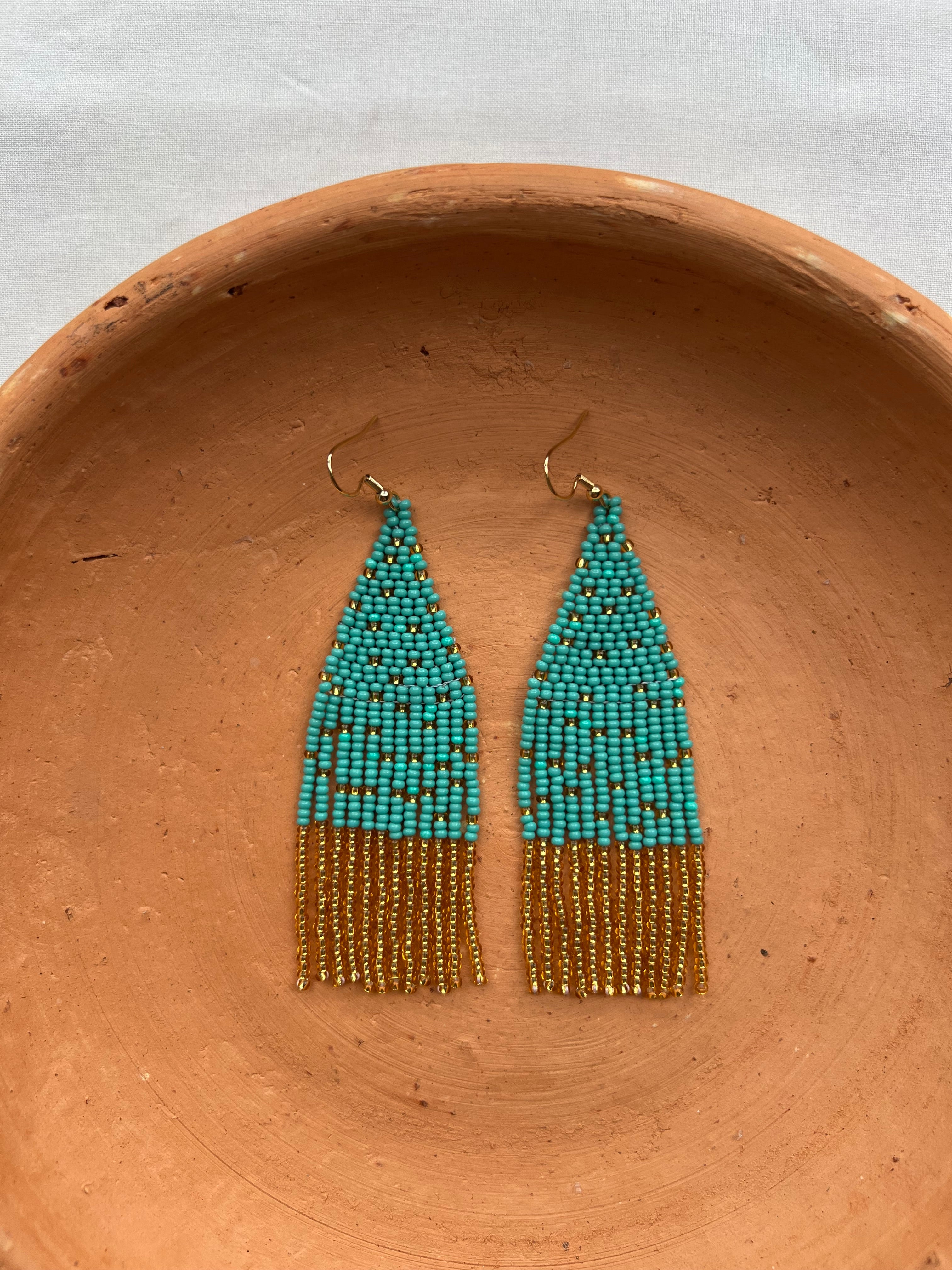 Turquesa ✻ Misak Beaded Earrings