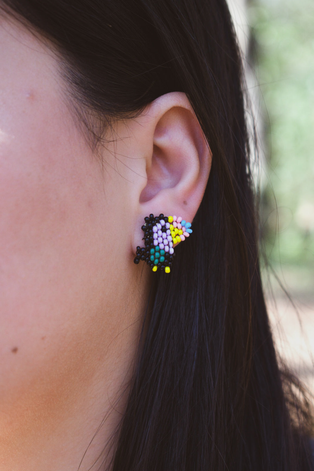 Tucan Studs ✻ Embera Beaded Earrings